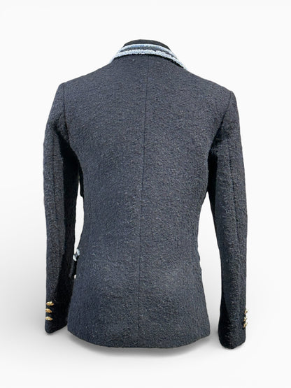 Sandro - Blazer en Laine Bleu T34 | Les Folies d’Eugénie