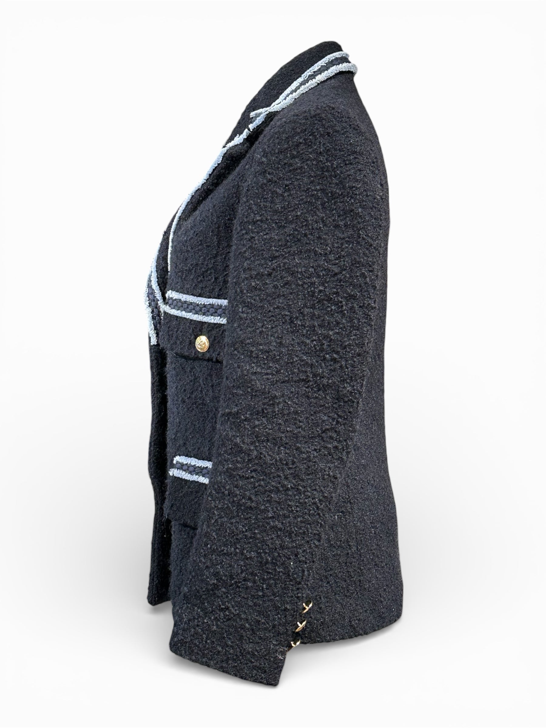 Sandro - Blazer en Laine Bleu T34 | Les Folies d’Eugénie