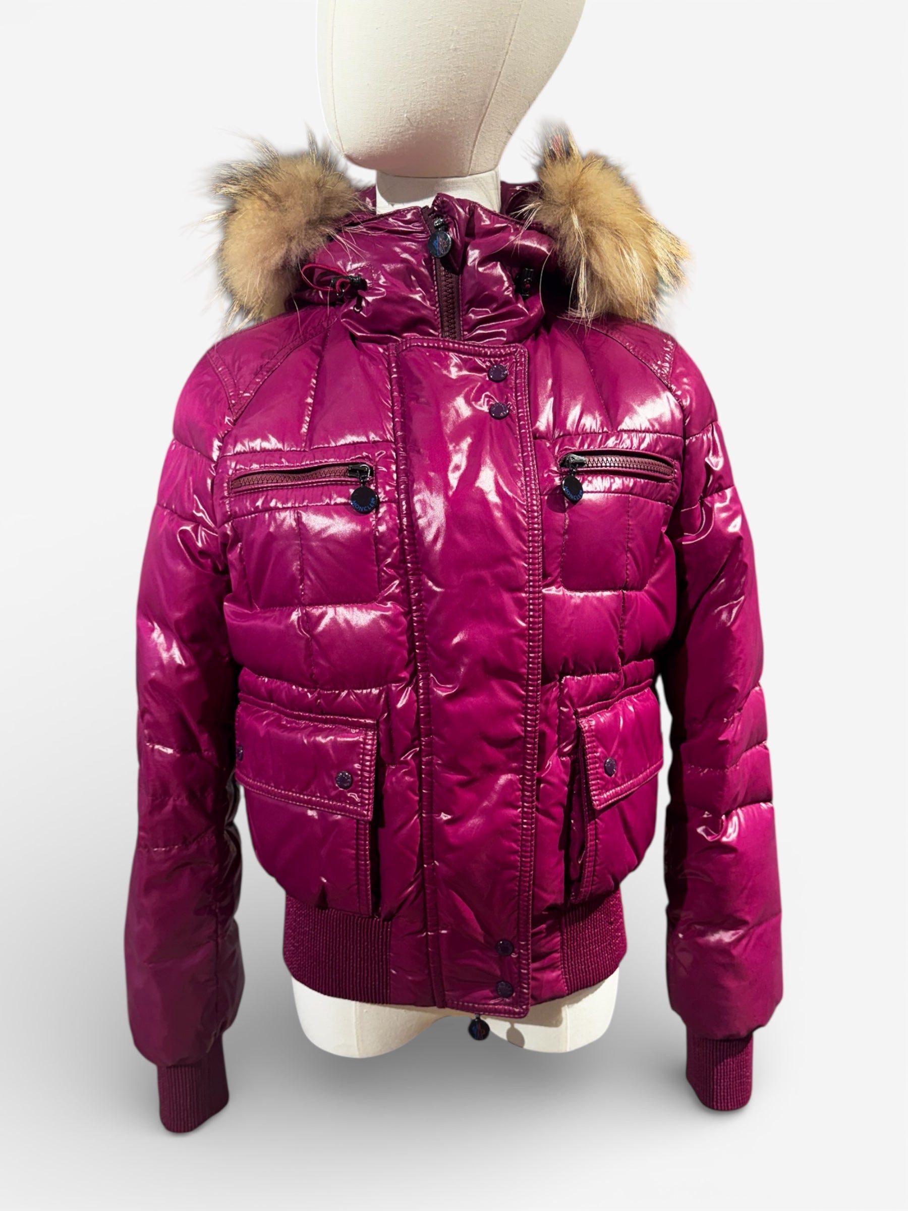 Moncler - Doudoune violette T36 | Les Folies d’Eugénie