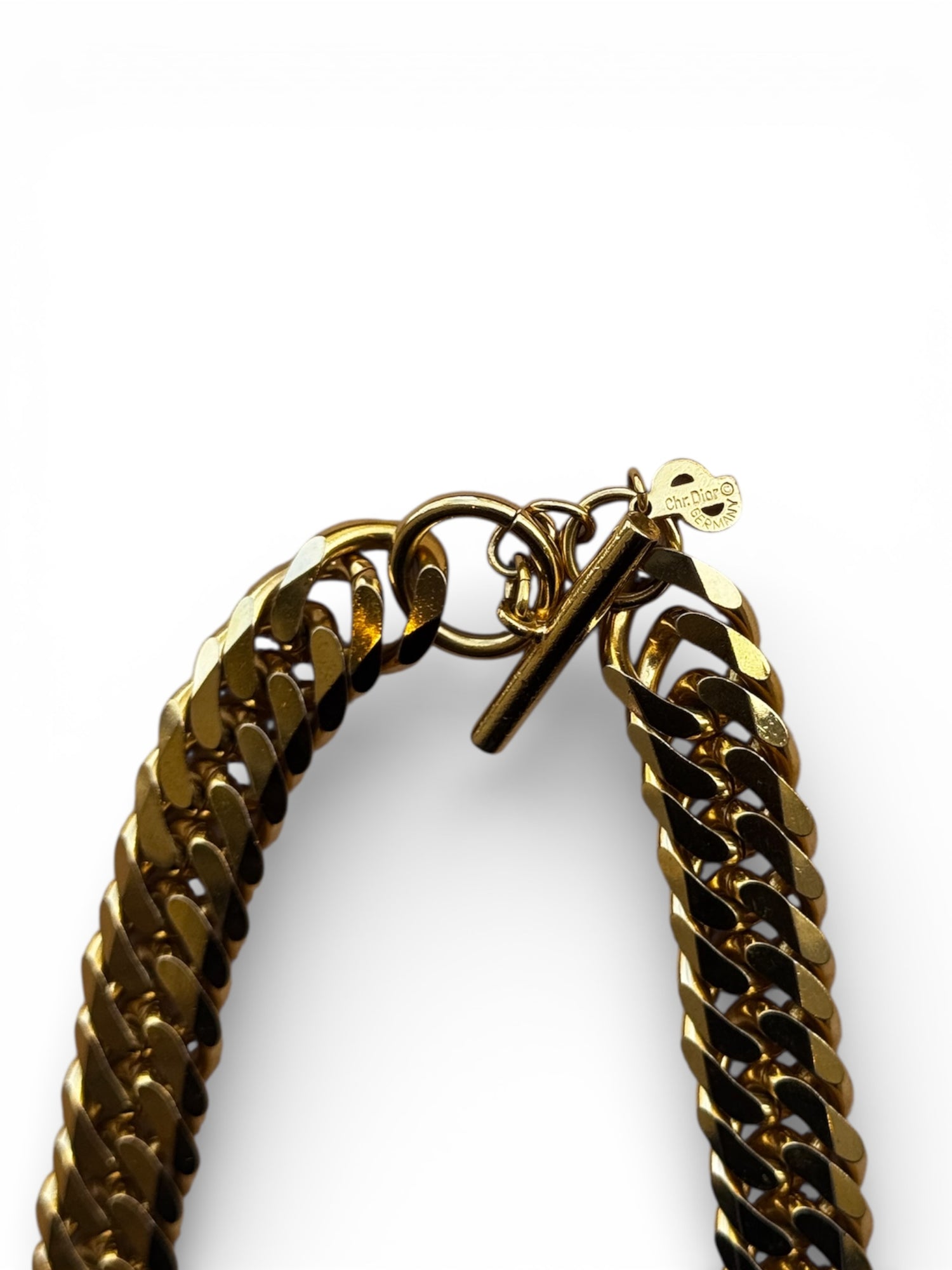 Christian Dior - Collier en chaîne CD