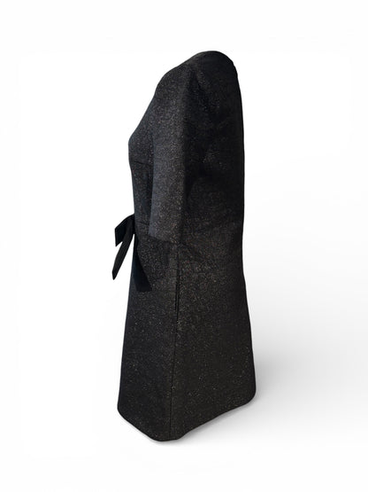 Saint Laurent - Robe Noir Avec Nœud T38 | Les Folies d’Eugénie