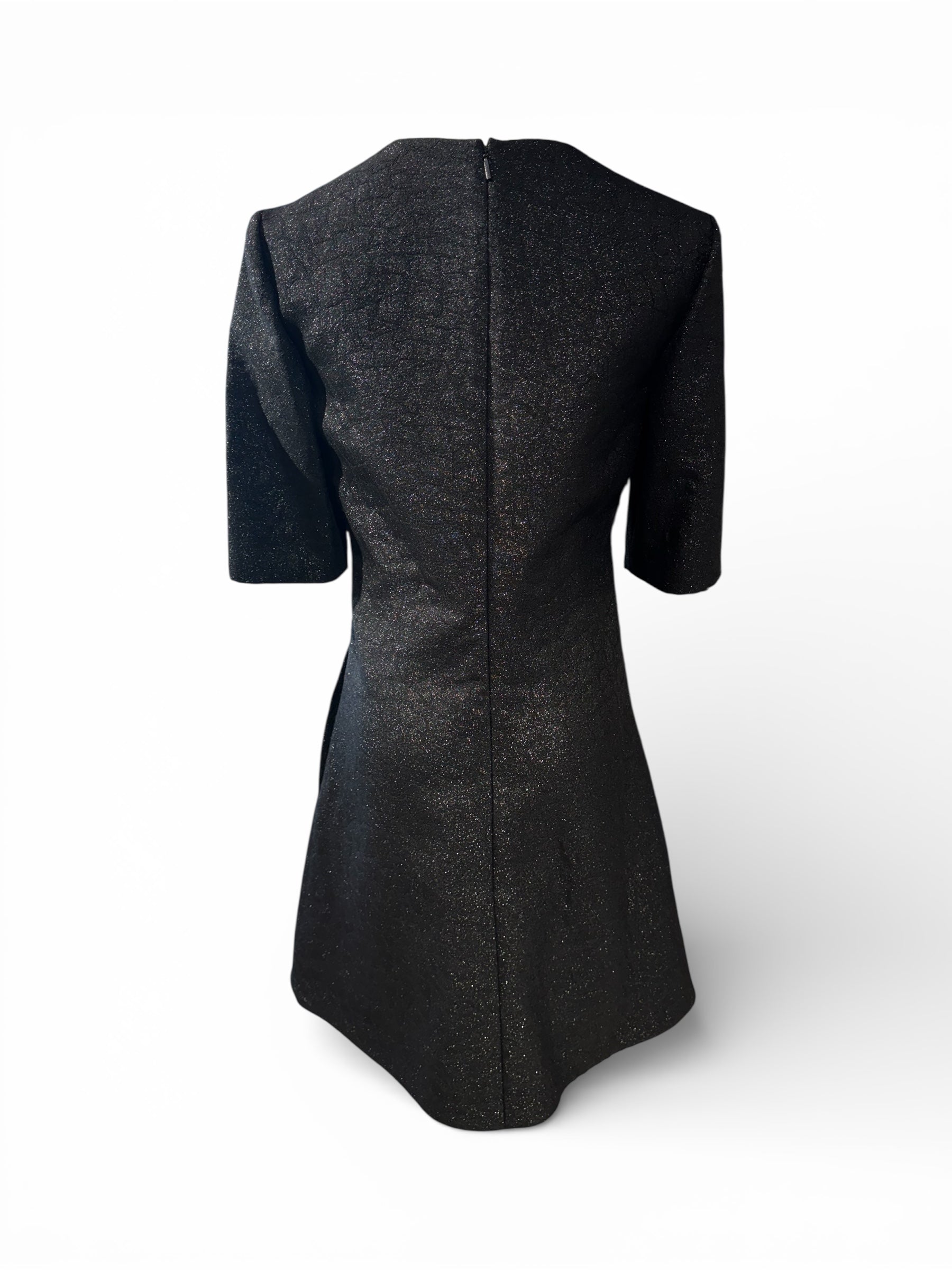 Saint Laurent - Robe Noir Avec Nœud T38 | Les Folies d’Eugénie