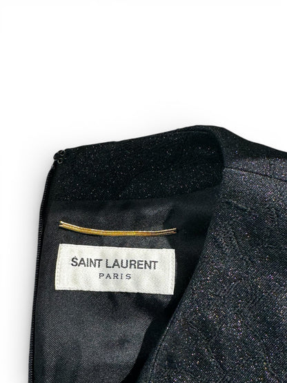 Saint Laurent - Robe Noir Avec Nœud T38 | Les Folies d’Eugénie