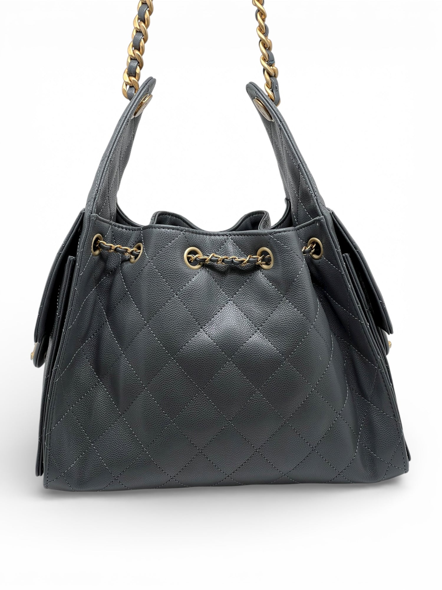 Chanel - Petit sac Chanel 25 gris