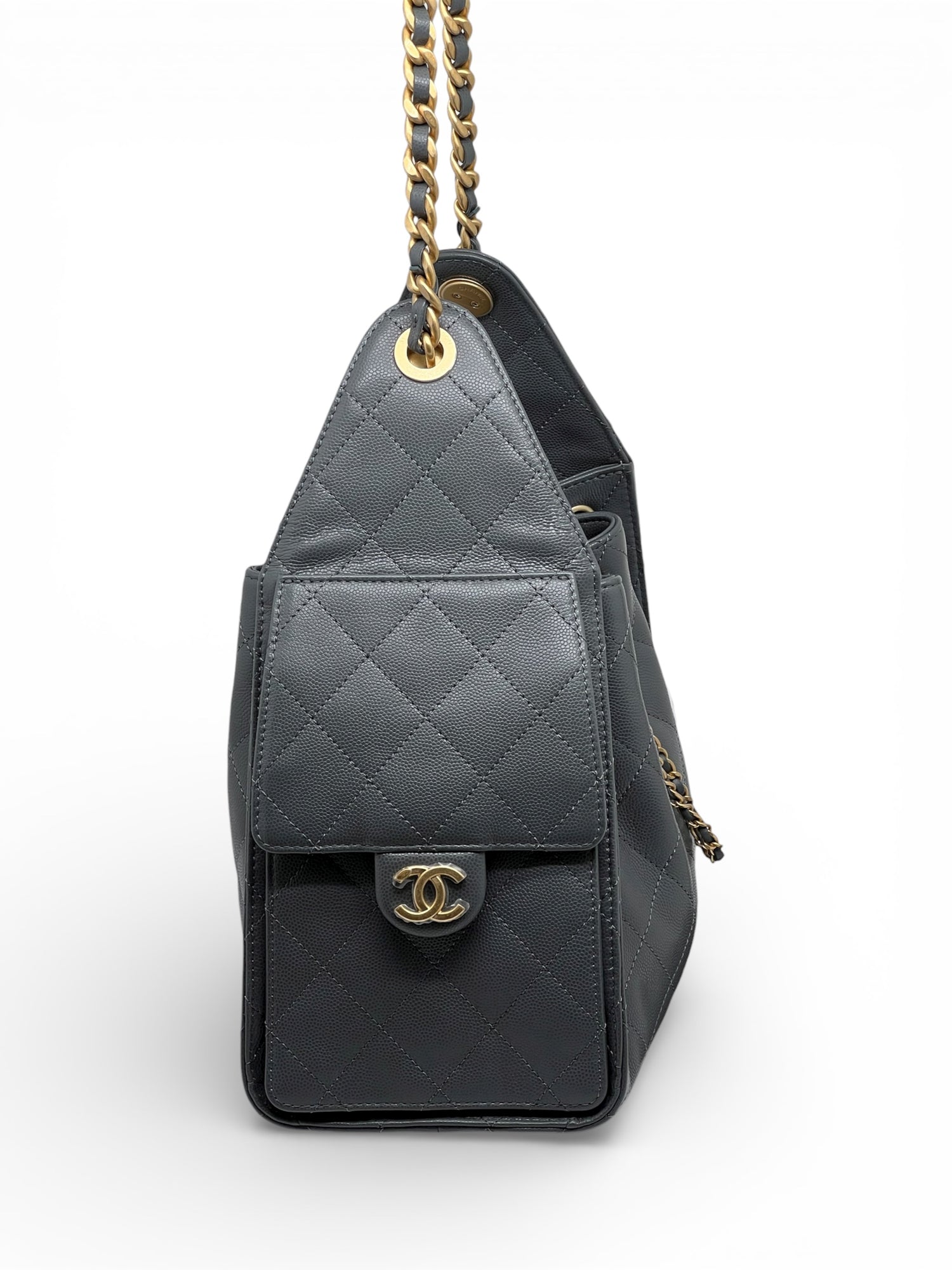 Chanel - Petit sac Chanel 25 gris