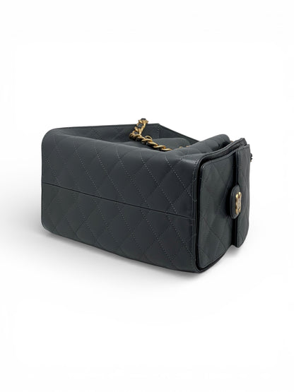 Chanel - Petit sac Chanel 25 gris