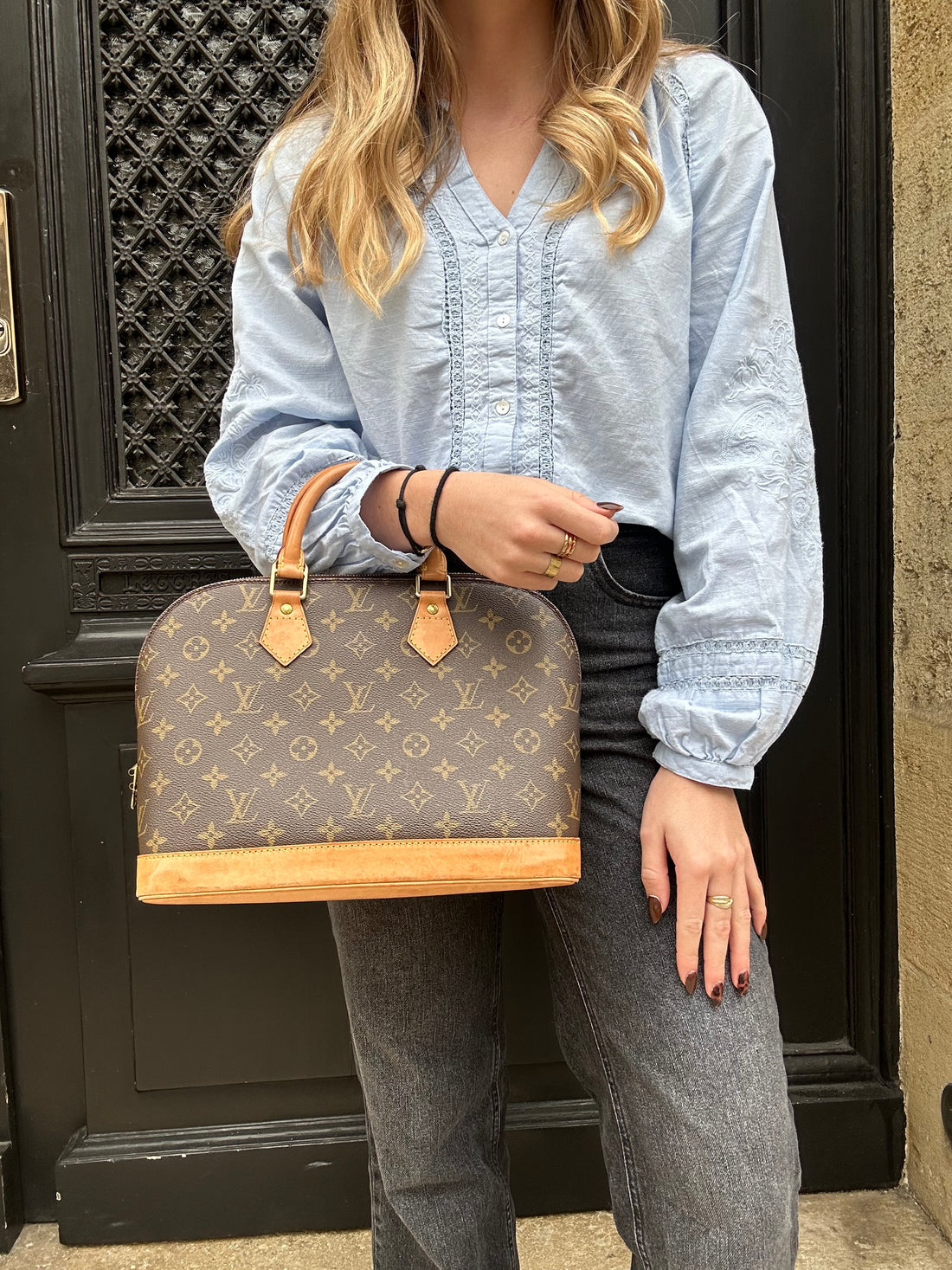 Louis Vuitton - Tasche Alma MM Monogramm