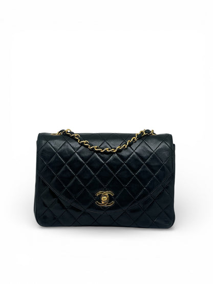 Chanel - Sac à main noir en cuir d’Agneau