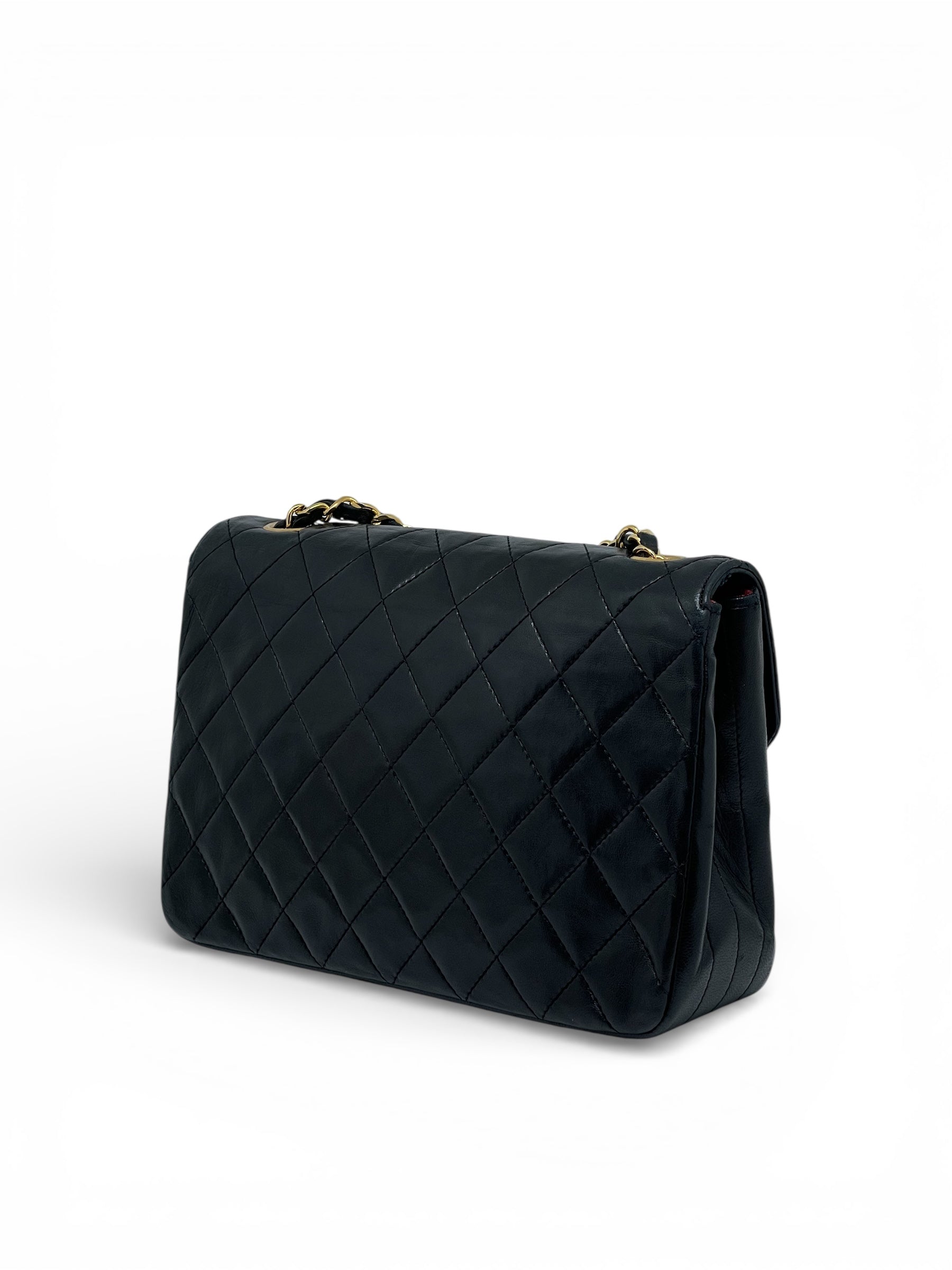 Chanel - Sac à Main Noir En Cuir d’Agneau | Les Folies d’Eugénie