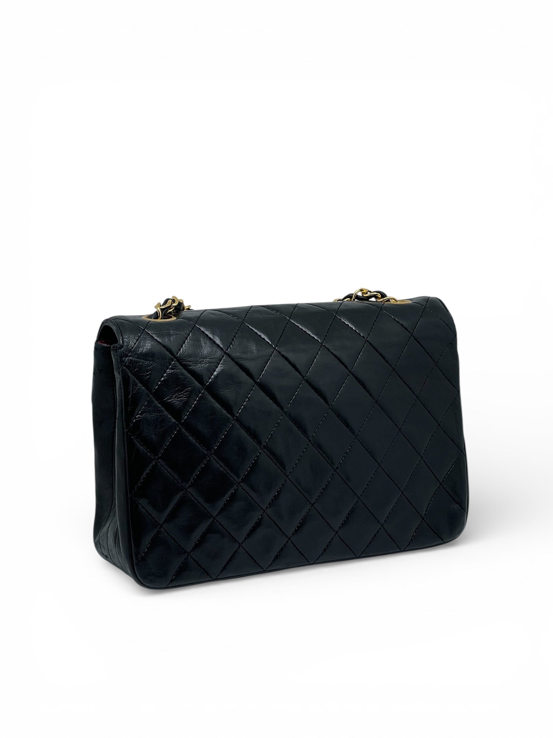 Chanel - Sac à Main Noir En Cuir d’Agneau | Les Folies d’Eugénie