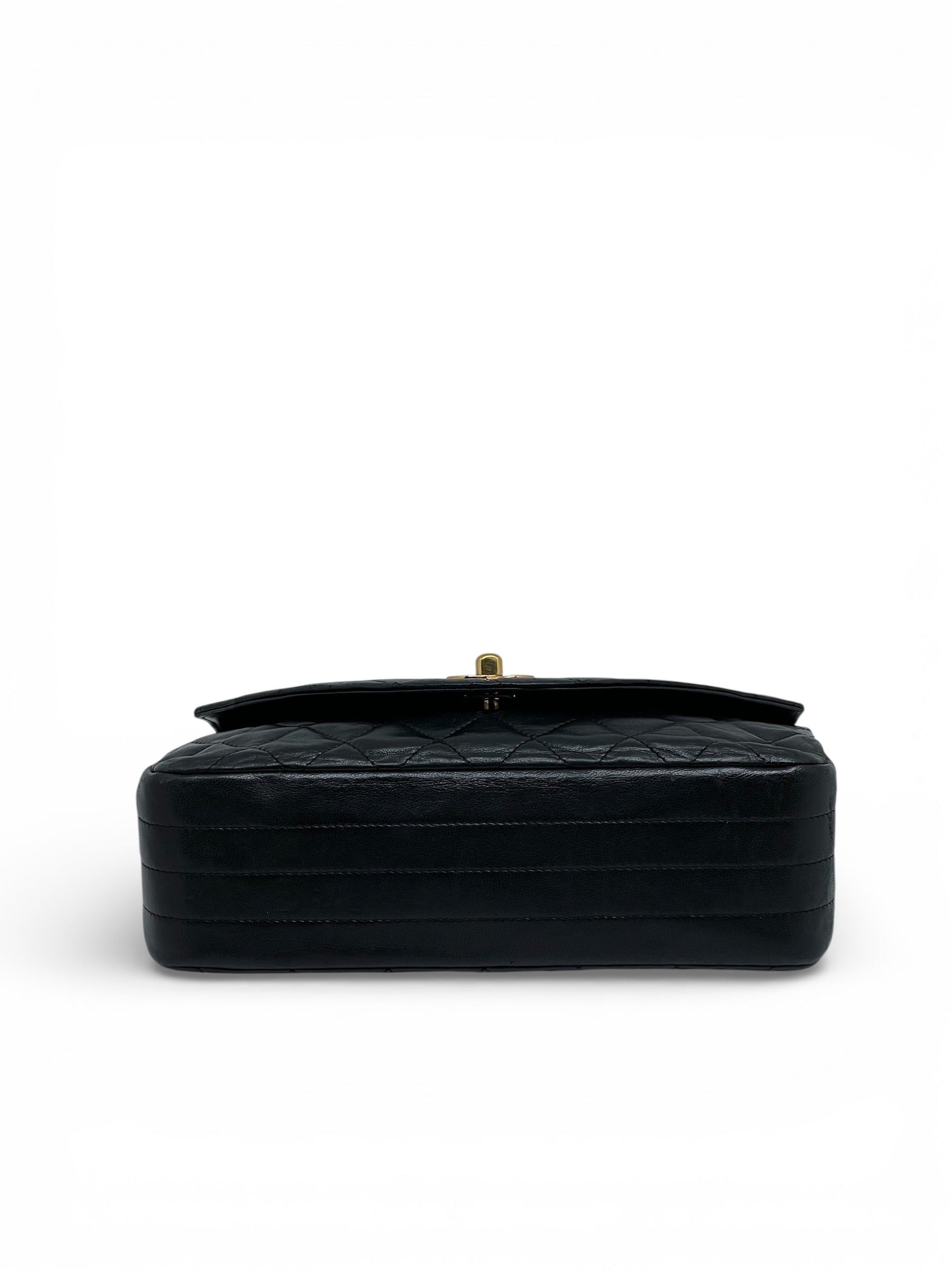 Chanel - Sac à Main Noir En Cuir d’Agneau | Les Folies d’Eugénie