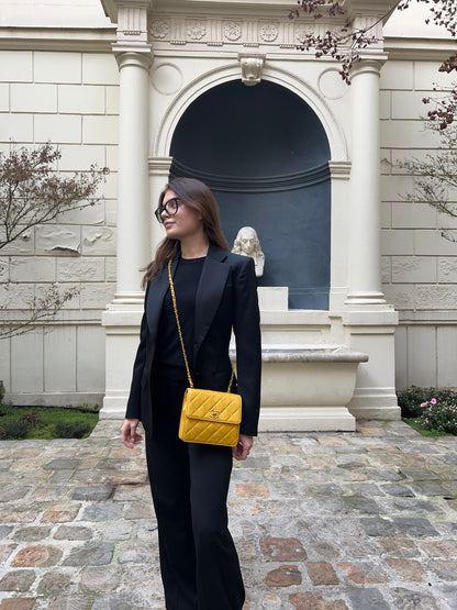 Chanel - Sac à Rabat Jaune