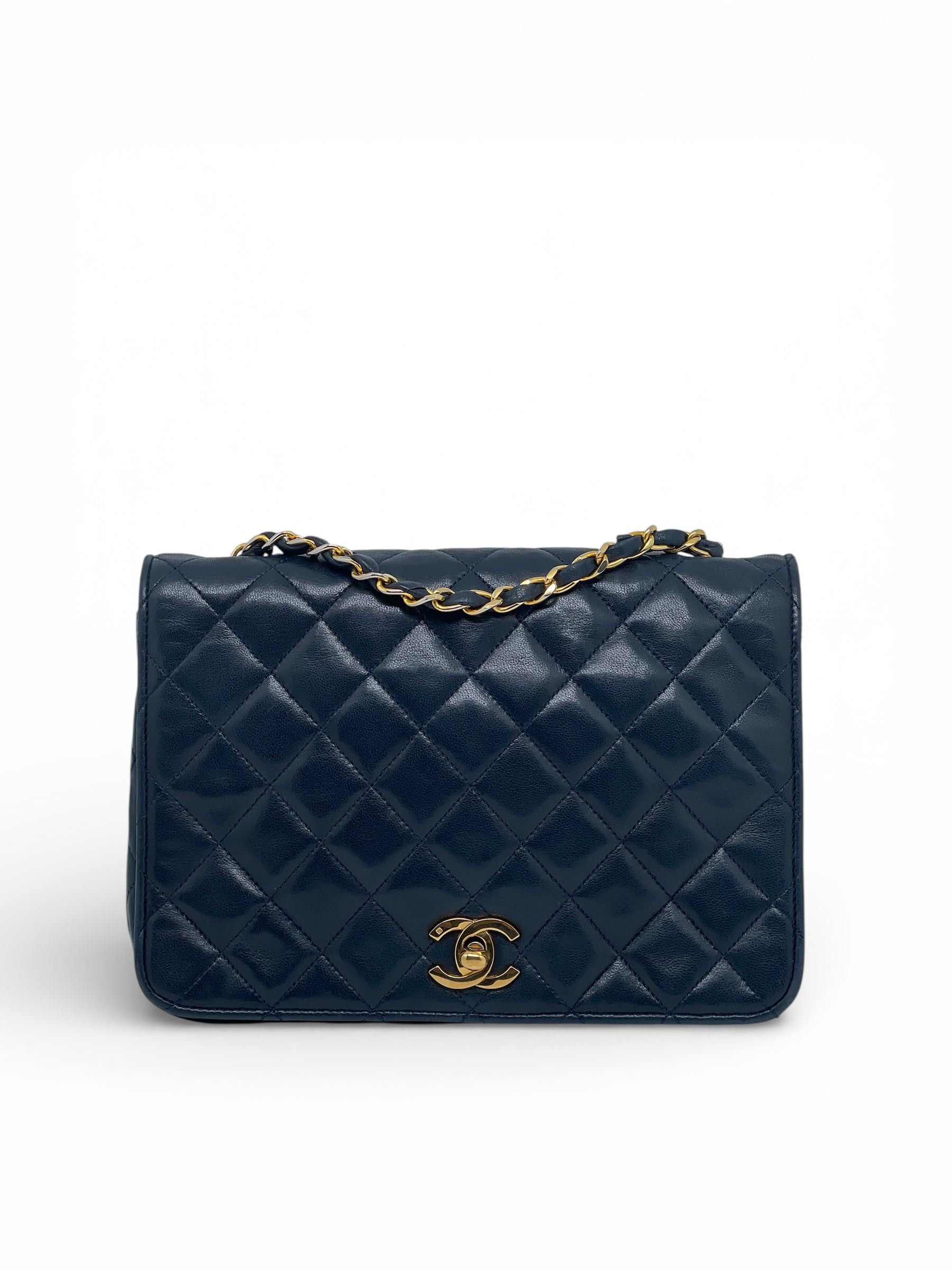 Chanel - Sac bandoulière Mademoiselle bleu marine
