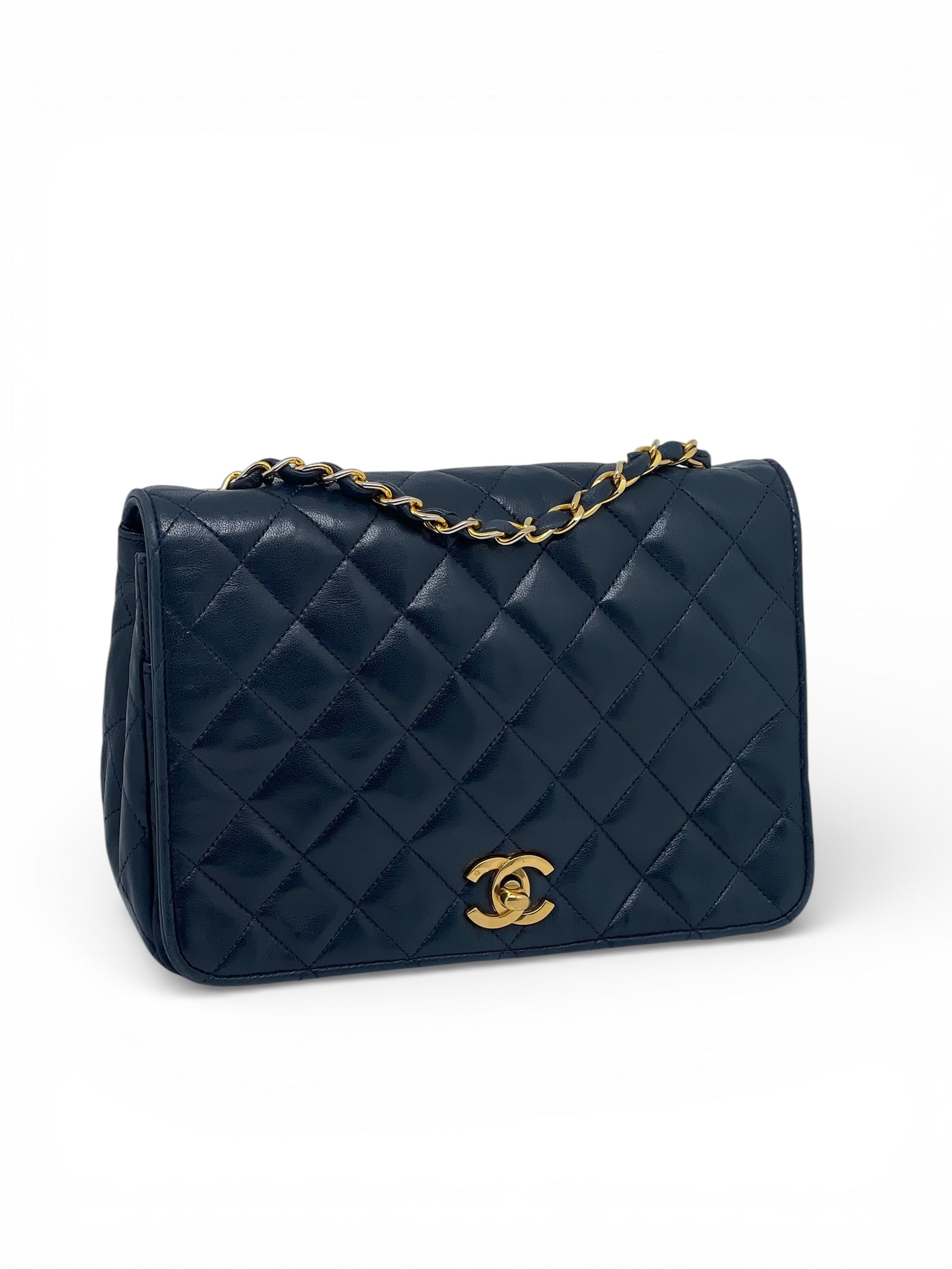 Chanel - Sac bandoulière Mademoiselle bleu marine