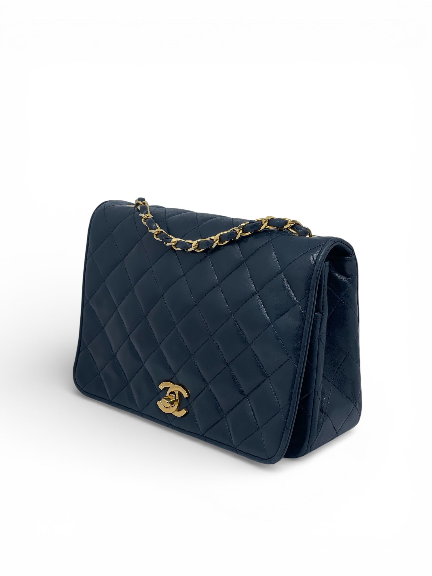 Chanel - Sac bandoulière Mademoiselle bleu marine