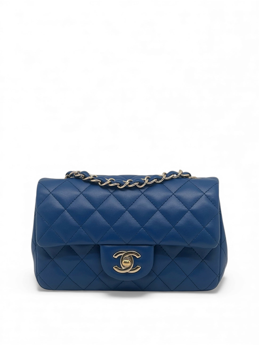 Chanel - Sac mini rectangle classique bleu