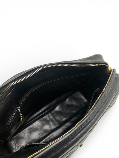 Chanel - Sac noir Camera en cuir Caviar