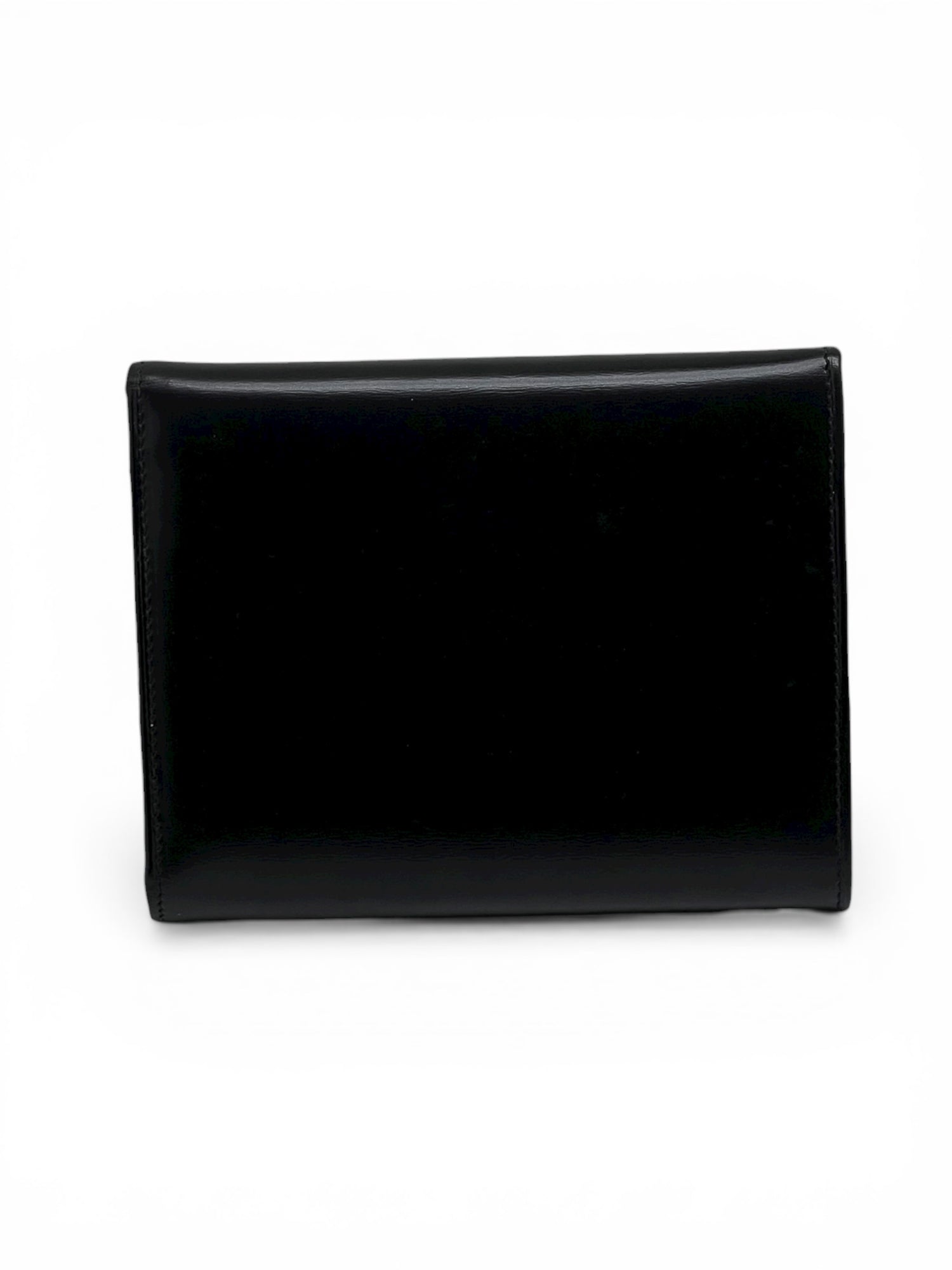 Cartier - Portefeuille en cuir noir vintage