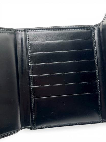 Cartier - Portefeuille en cuir noir vintage