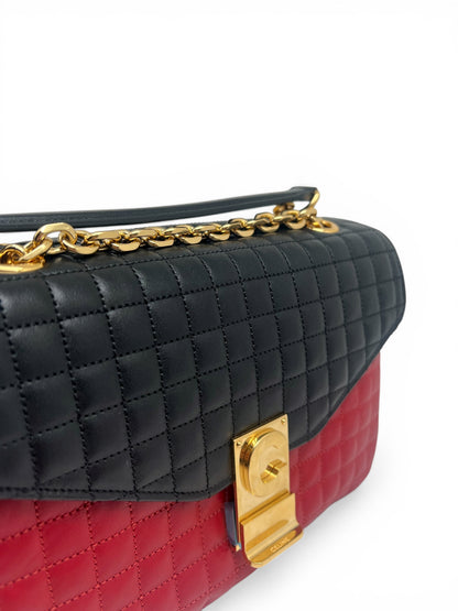 Céline - Sac C bicolore rouge et noir
