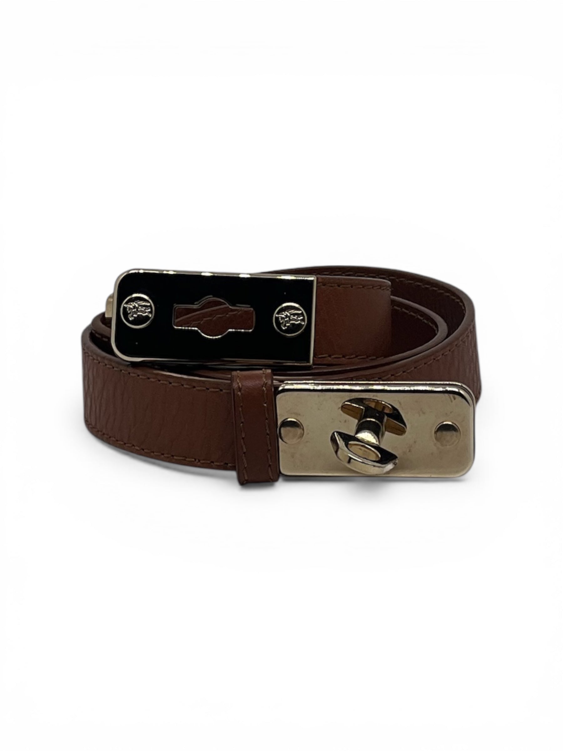 Burberry Ceinture En Cuir Marron Vintage T80 | Les Folies d’Eugénie