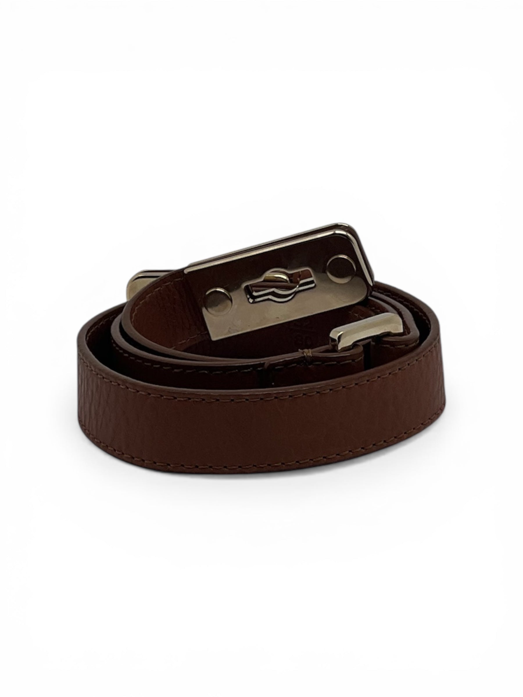 Burberry Ceinture En Cuir Marron Vintage T80 | Les Folies d’Eugénie