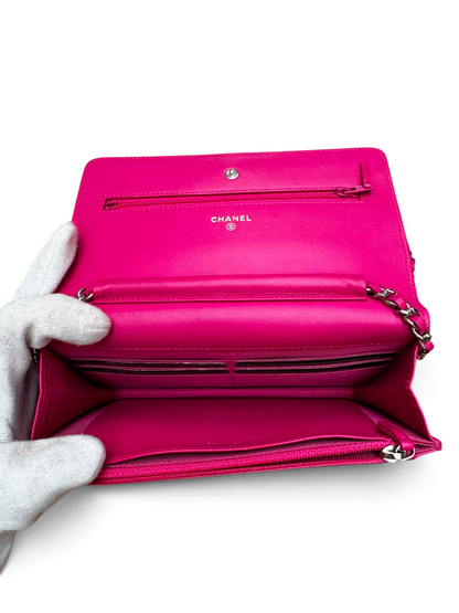 Chanel - Sac Wallet On Chain agneau rose