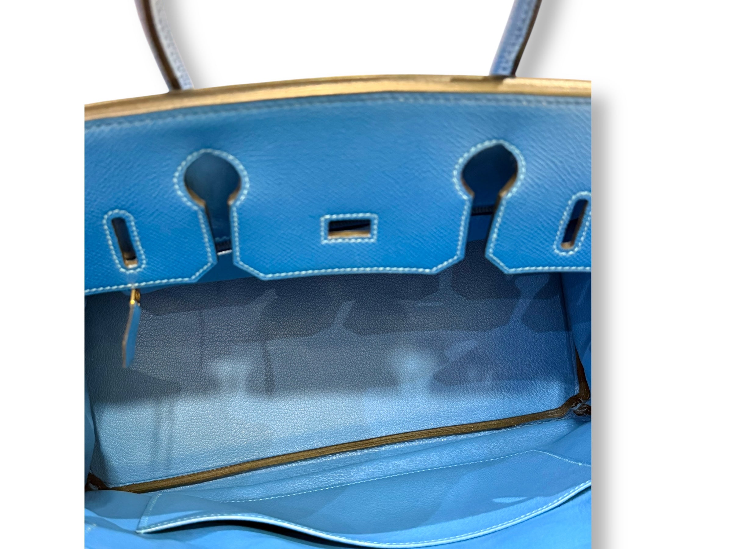 Hermès - Sac Birkin 30 Bleu de France