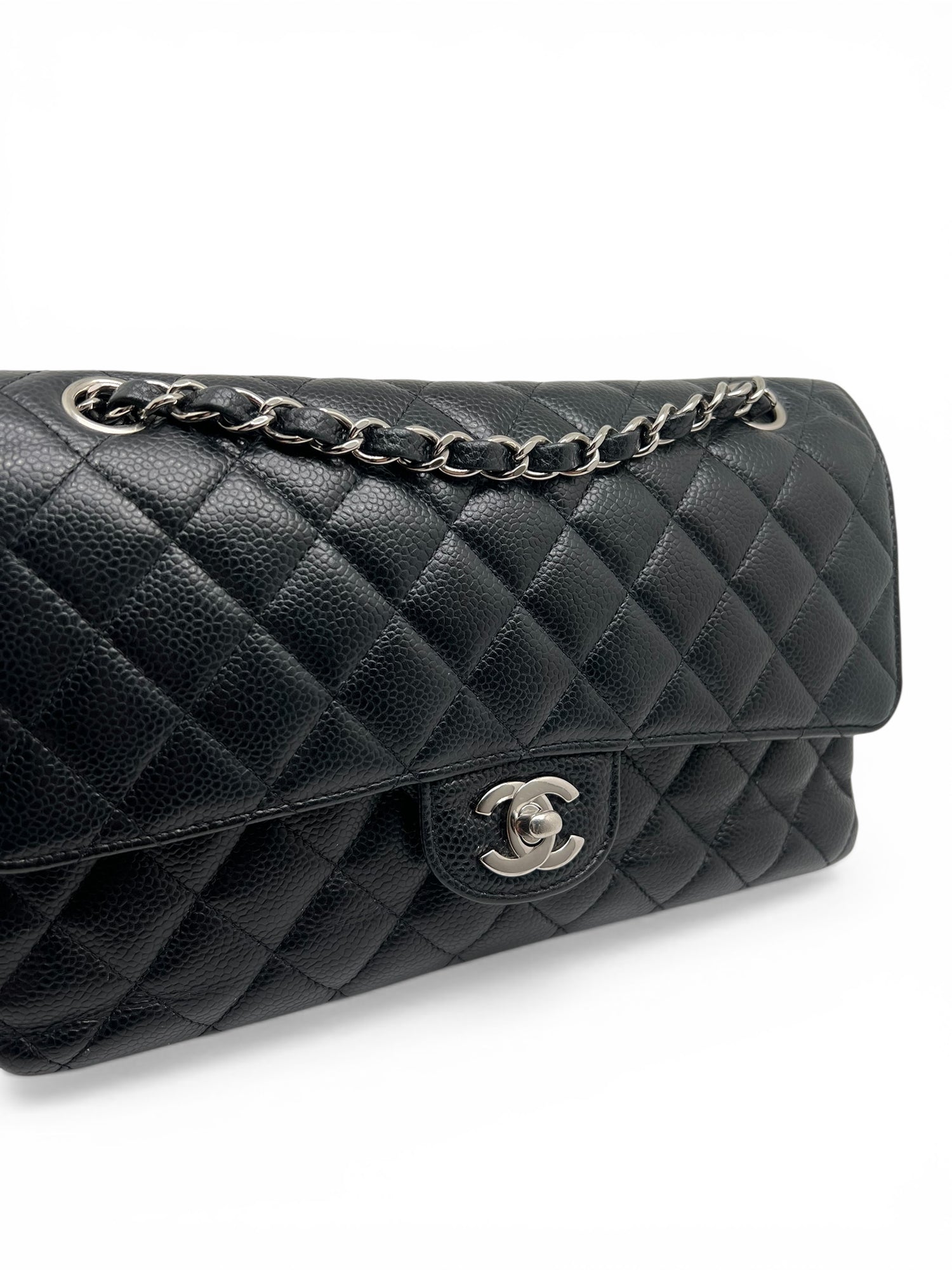 Chanel - Sac Timeless 25 cuir grainé noir