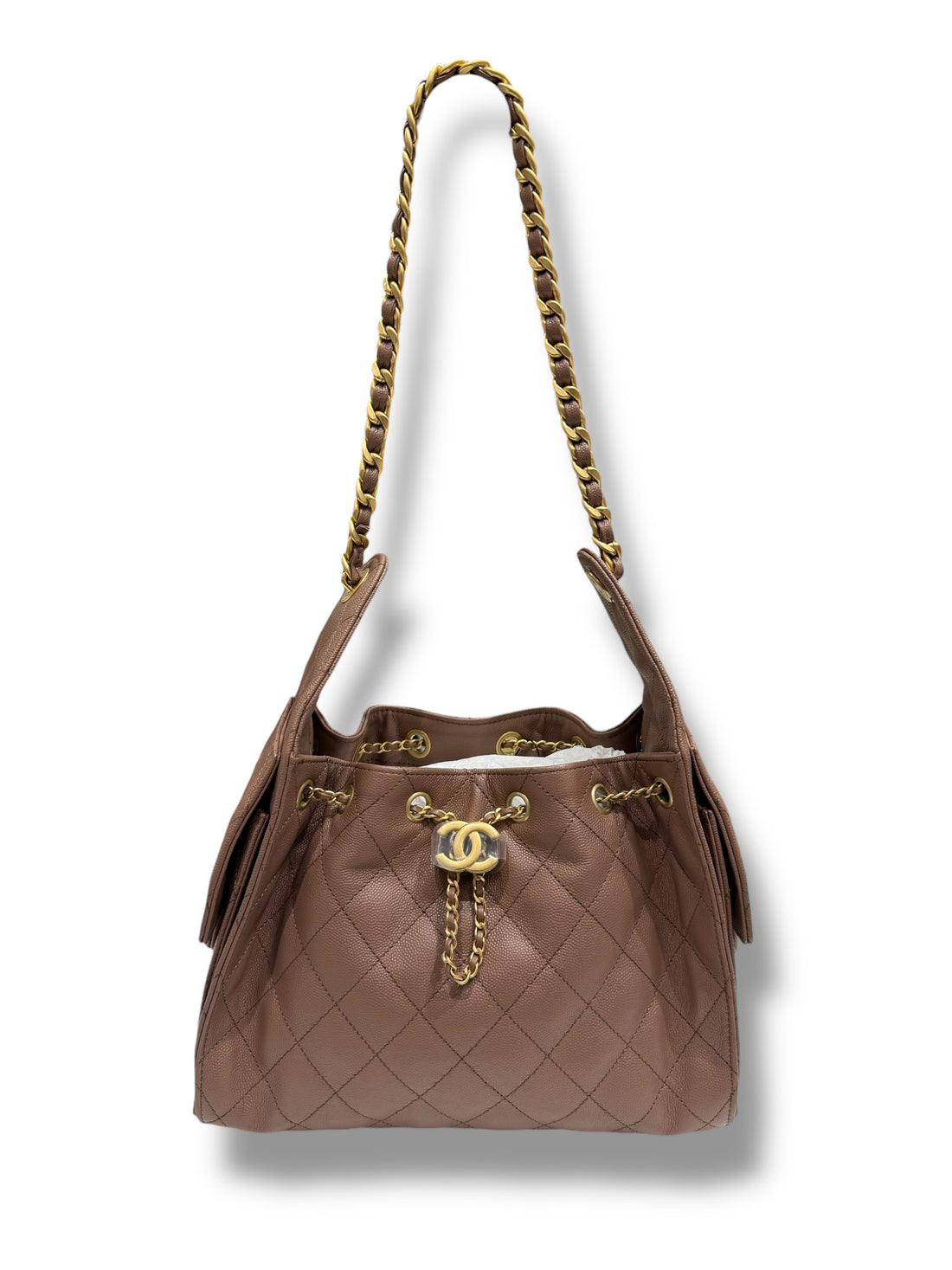 Chanel - Sac modèle 25 small marron