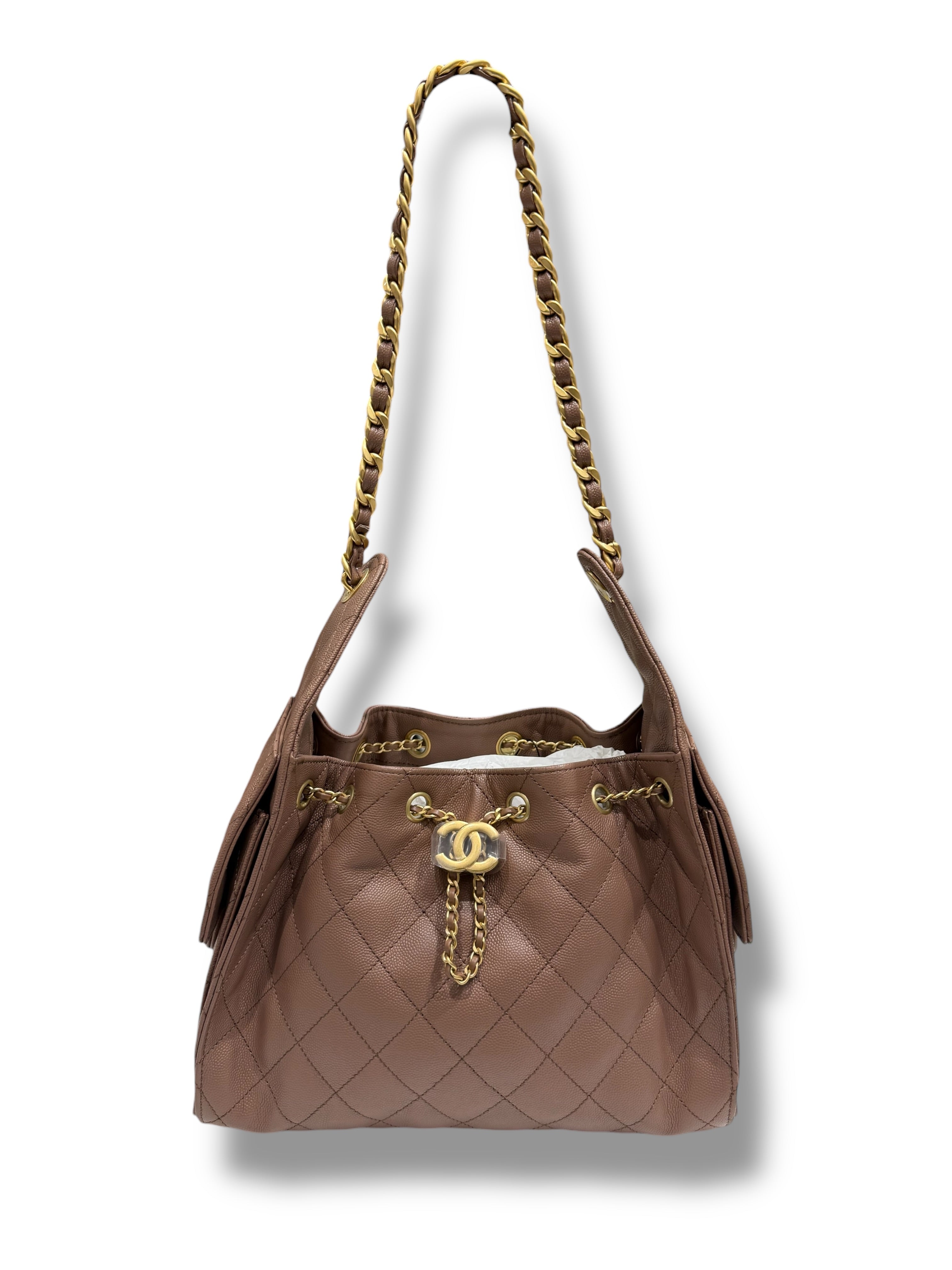 Chanel - Sac modèle 25 small marron