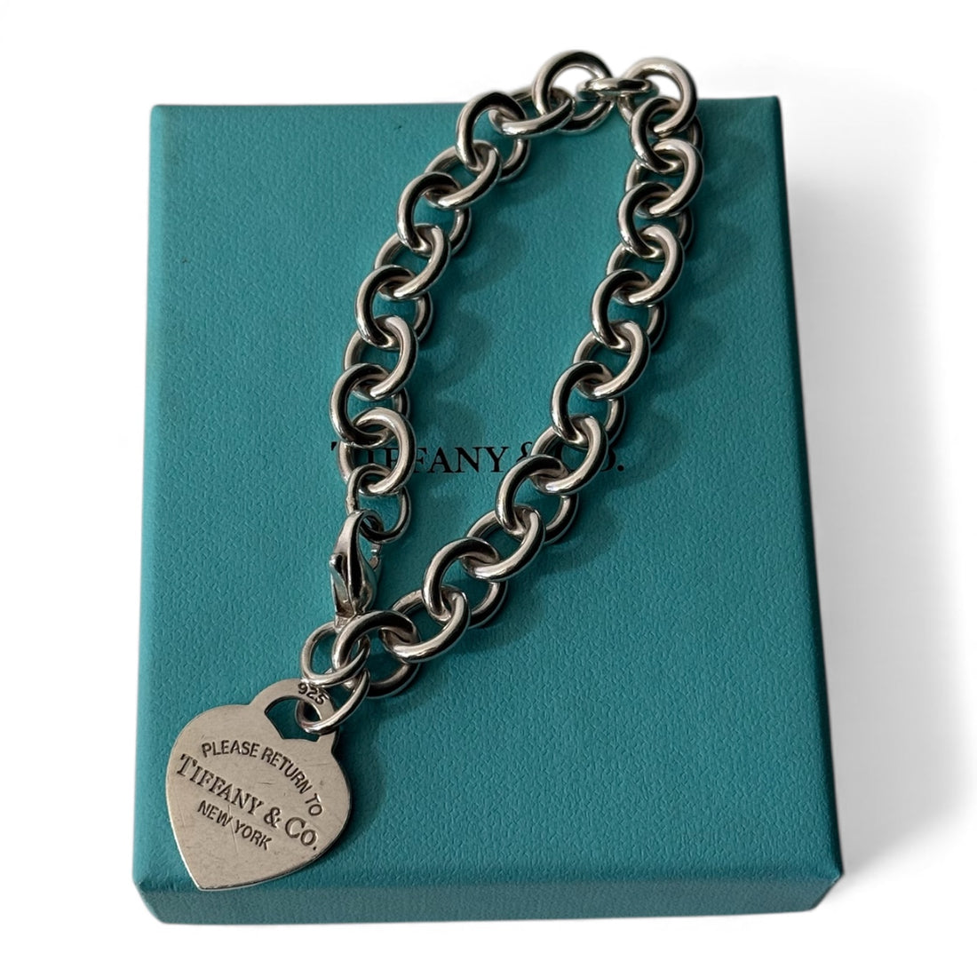 Tiffany & Co - Bracelet charm plaque cœur