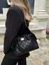 Sac Chanel 25 Cuir Grainé Noir | Les Folies d’Eugénie