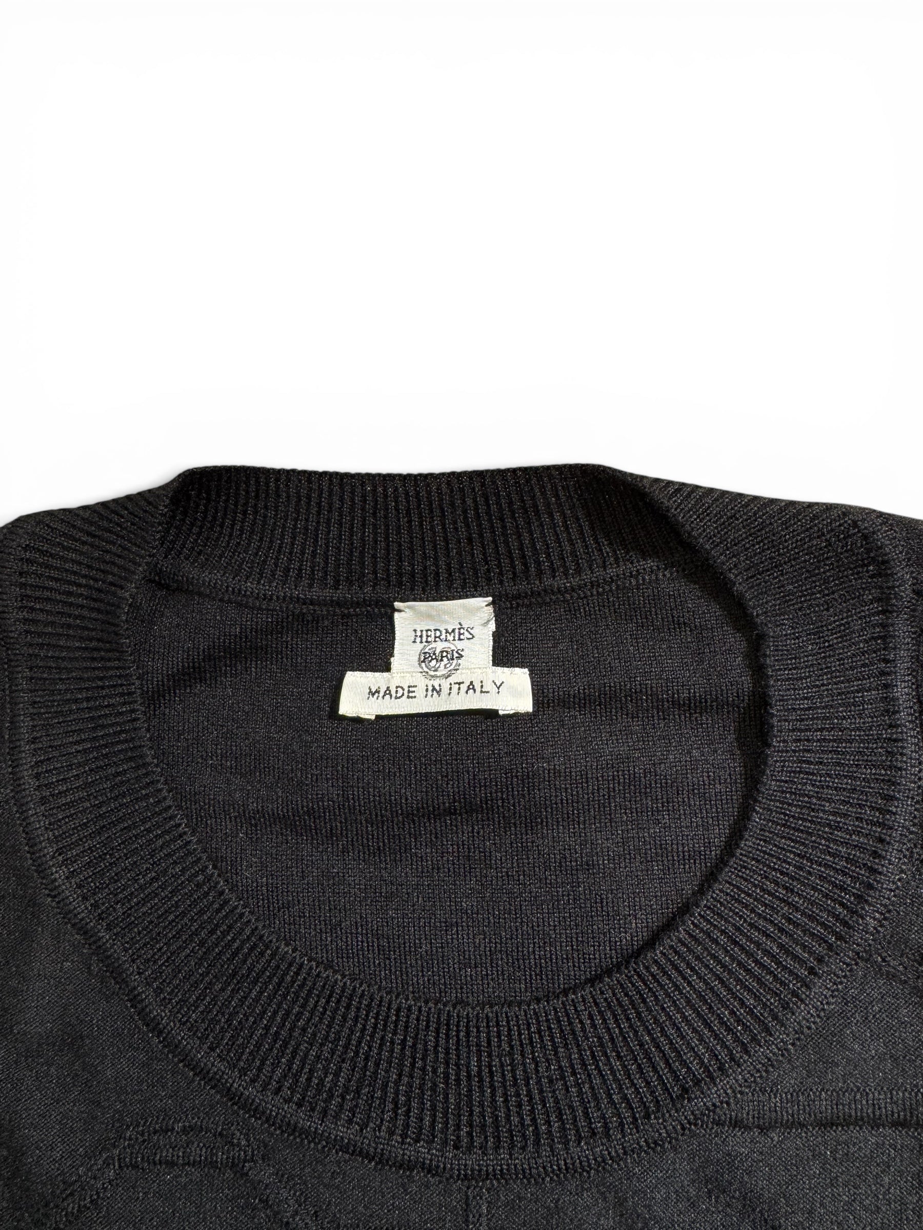 Hermès - Robe étrier en cachemire T44