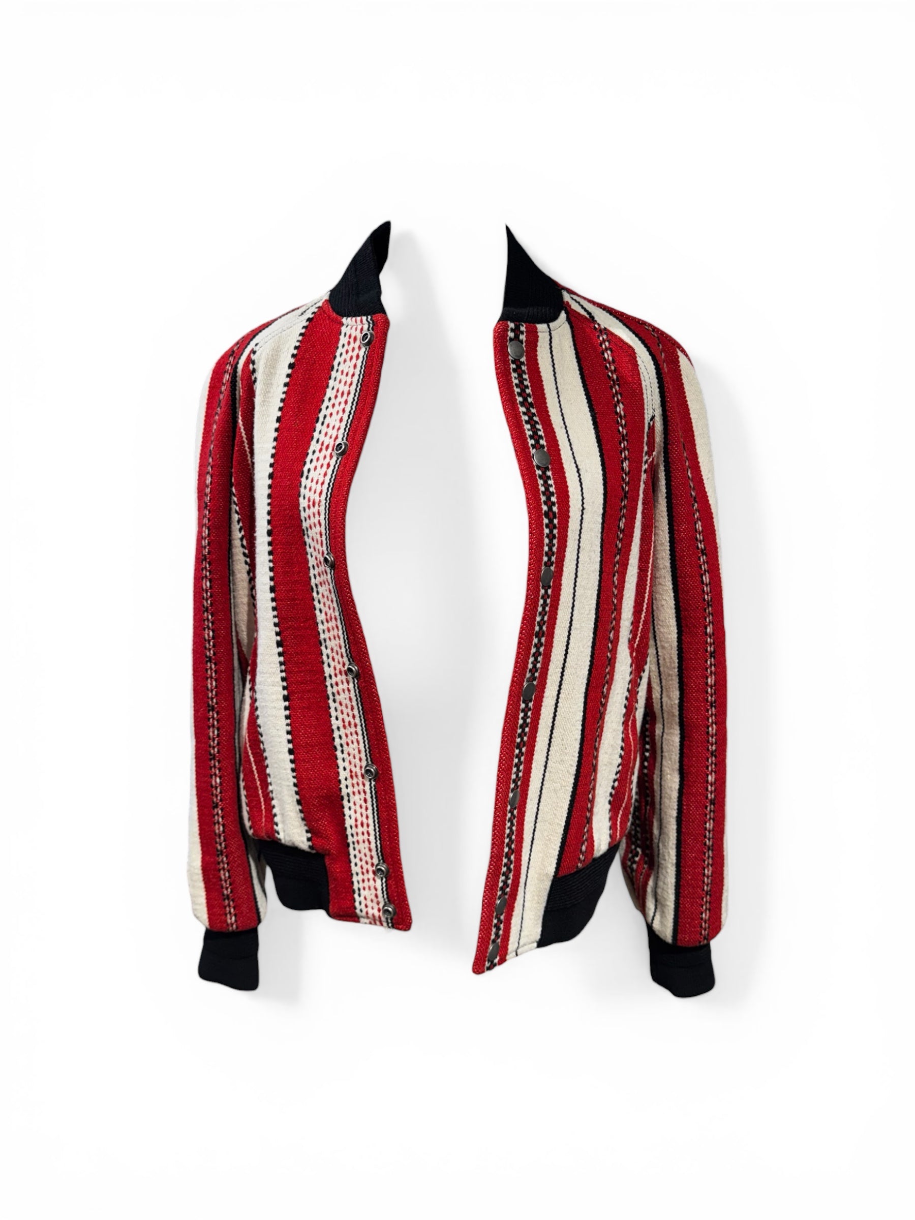 Saint Laurent Veste Bomber à Rayures T38 | Les Folies d’Eugénie