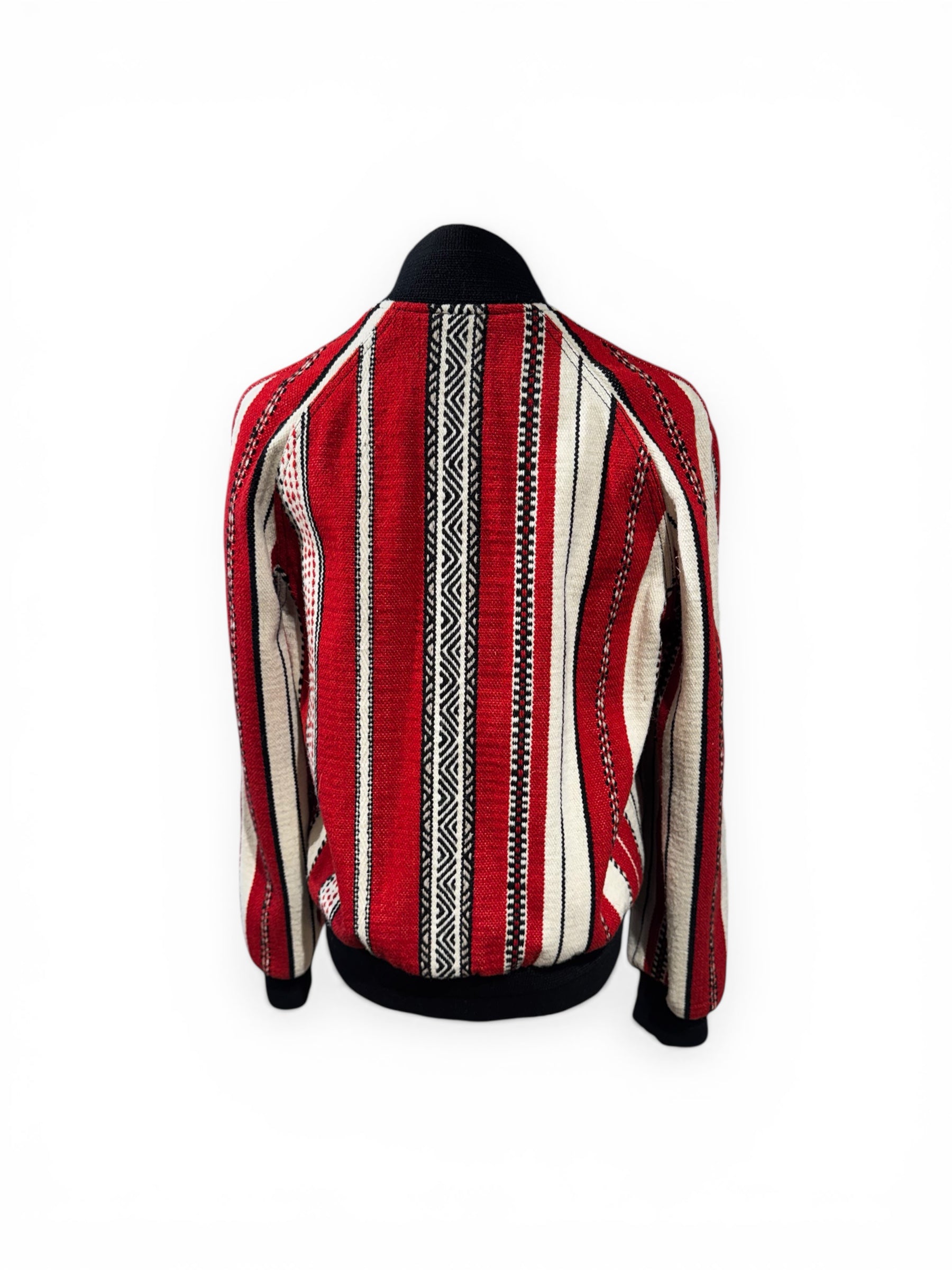 Saint Laurent Veste Bomber à Rayures T38 | Les Folies d’Eugénie