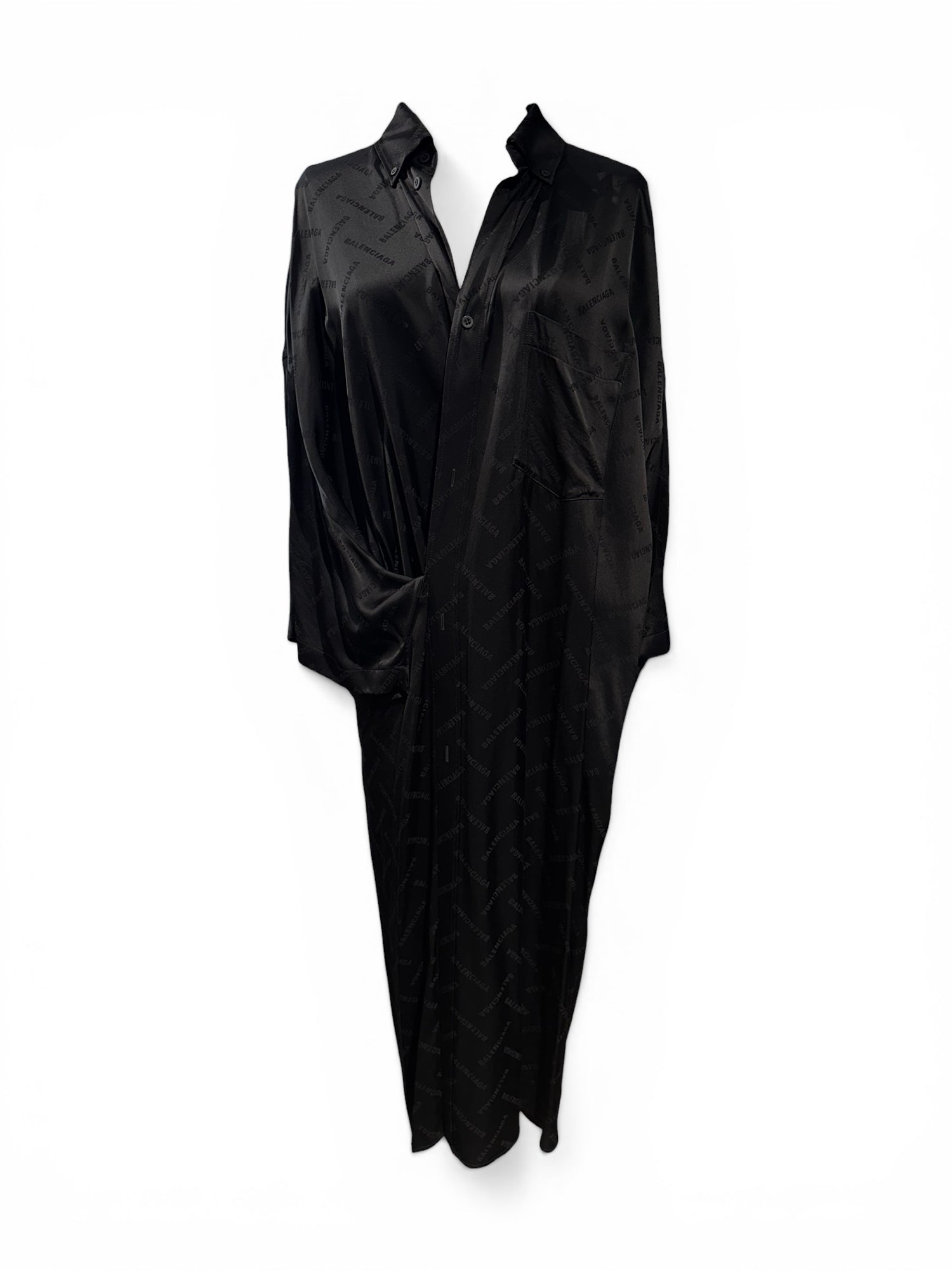 Balenciaga Robe Kimono Noir T36 | Les Folies d’Eugénie