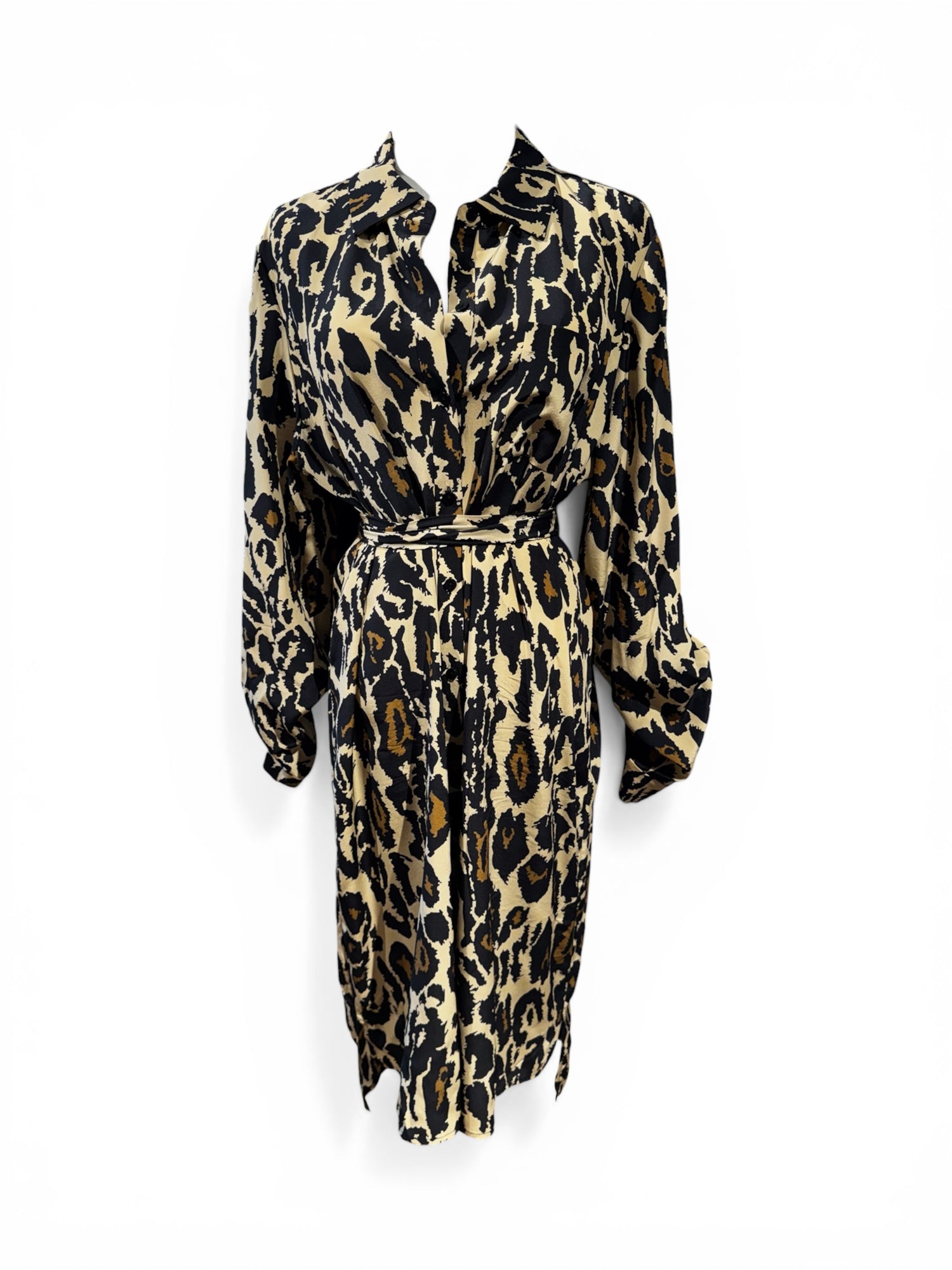 DVF Diane Van Furstenberg Robe Longue Léopard TL | Les Folies d’Eugénie