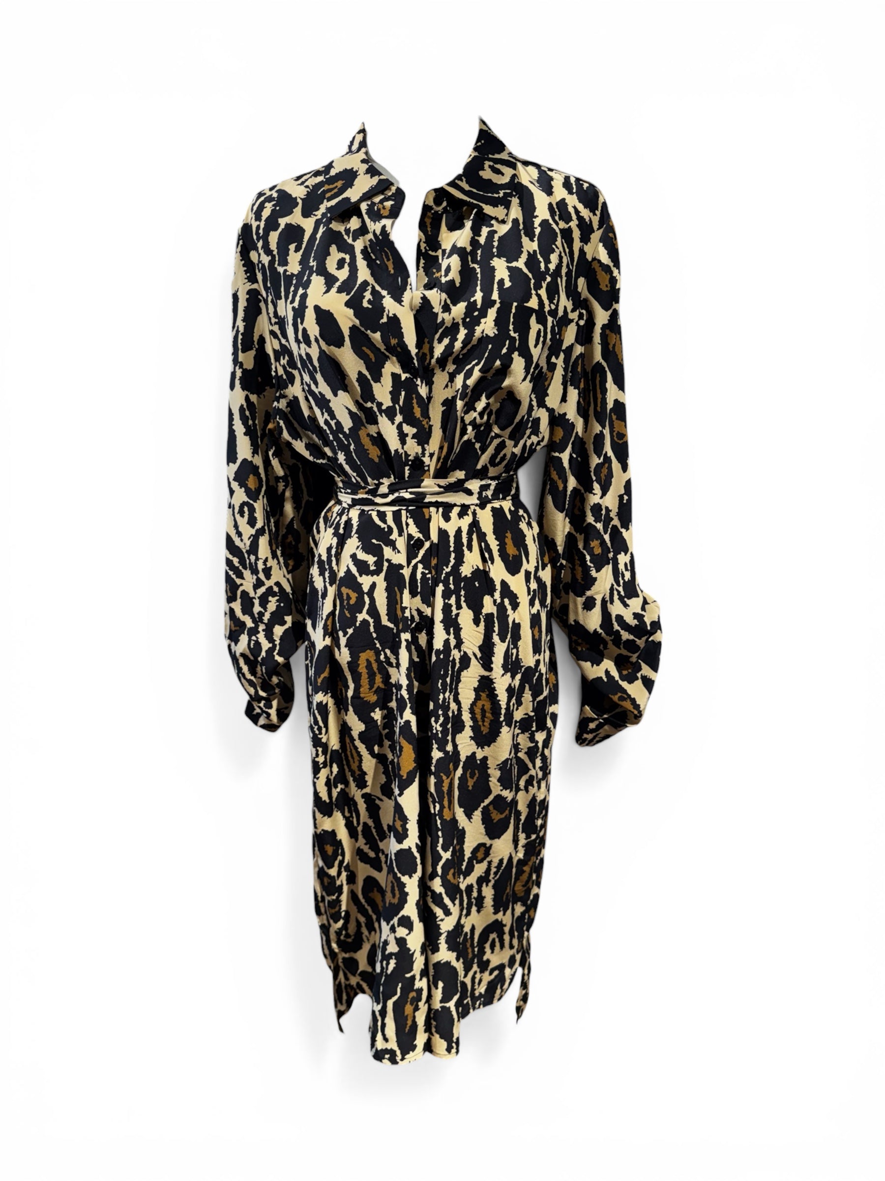 DVF Diane Van Furstenberg Robe Longue Léopard TL | Les Folies d’Eugénie