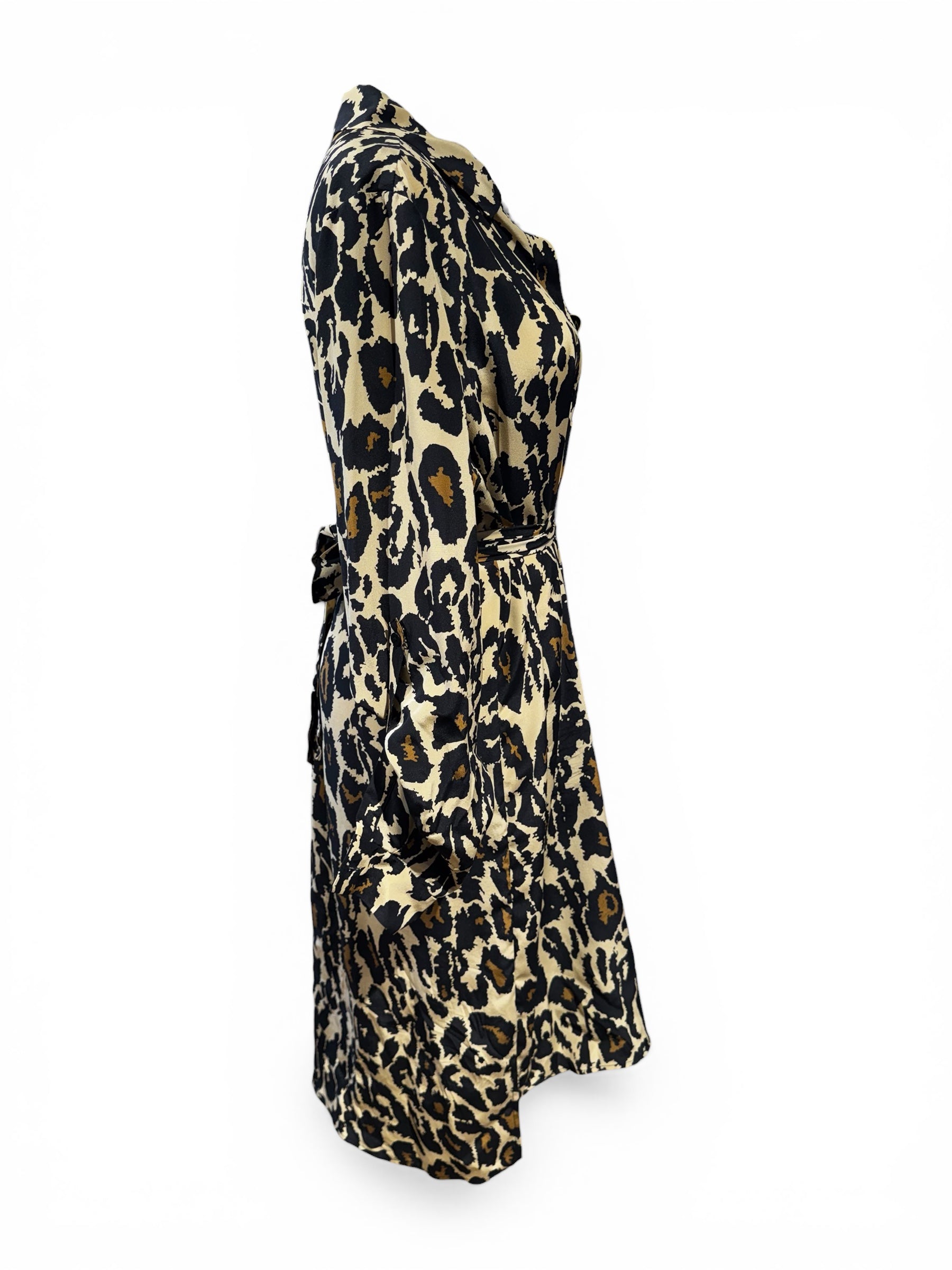 DVF Diane Van Furstenberg Robe Longue Léopard TL | Les Folies d’Eugénie