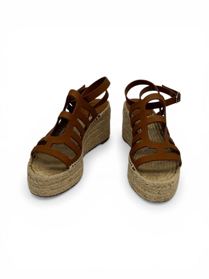 Hermès Sandales Compensées en Cuir T37 | Les Folies d’Eugénie