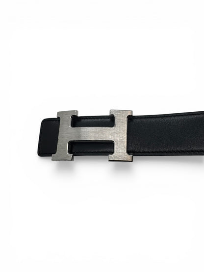 Hermès Ceinture H Réversible Noir/Gold T85 | Les Folies d’Eugénie