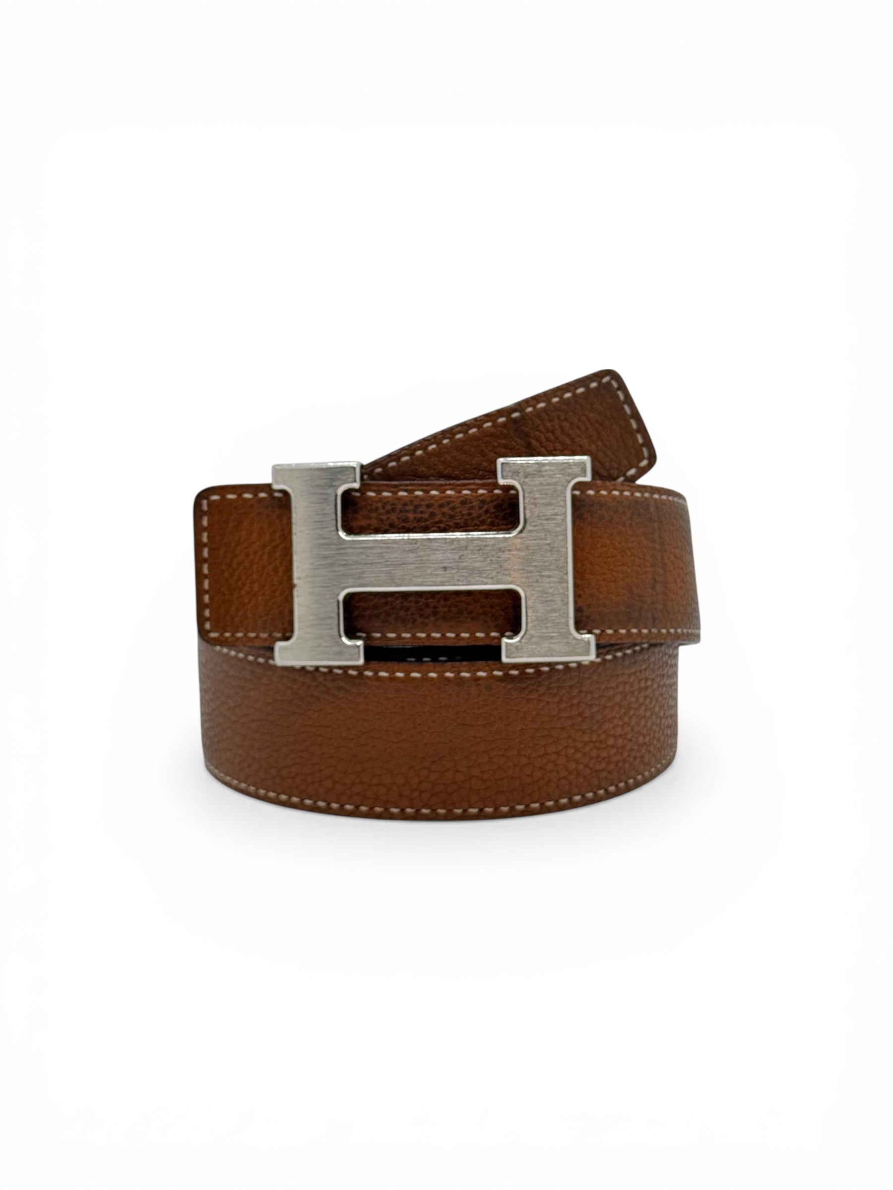 Hermès Ceinture H Réversible Noir/Gold T85 | Les Folies d’Eugénie