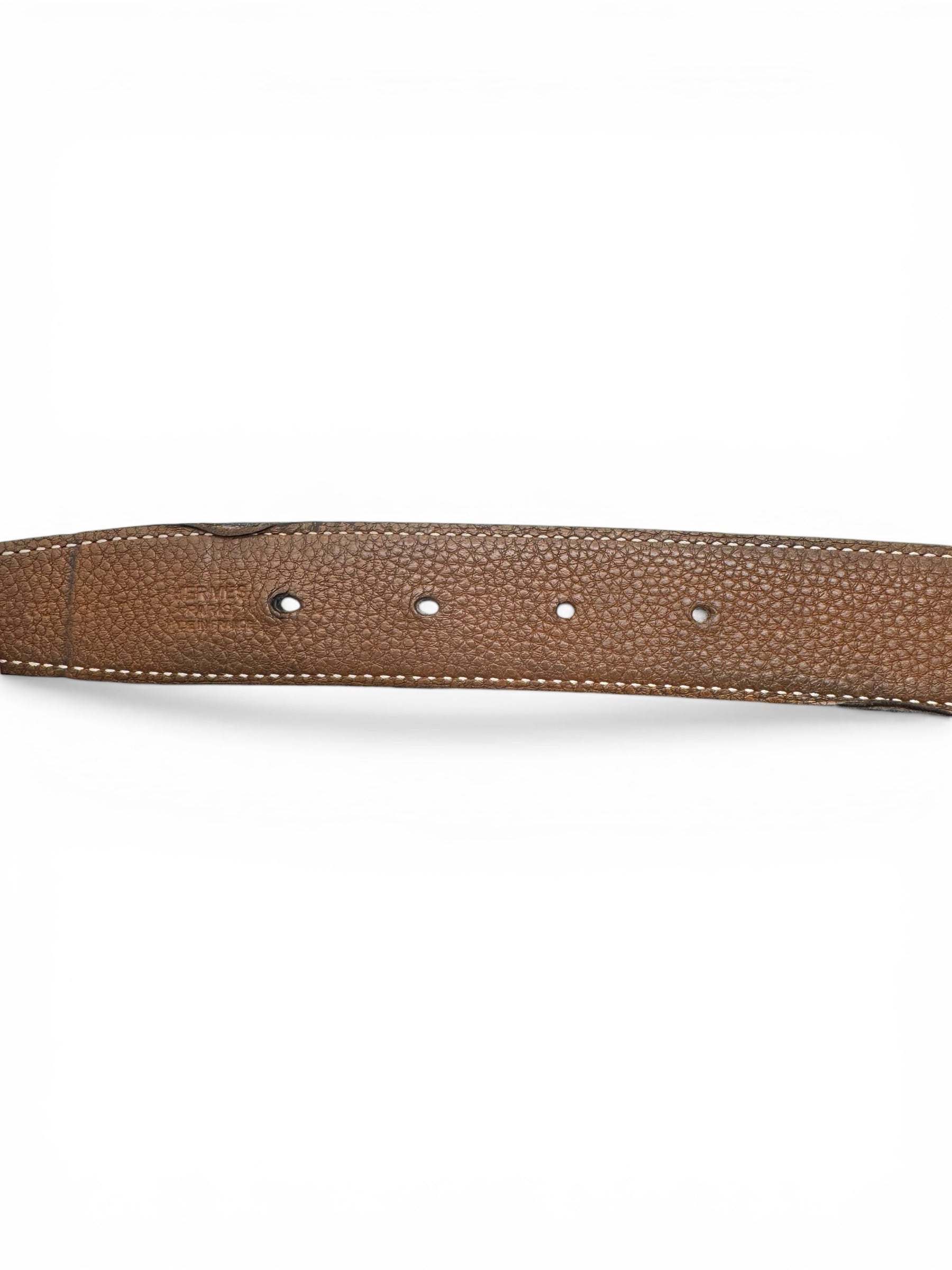Hermès Ceinture H Réversible Noir/Gold T85 | Les Folies d’Eugénie