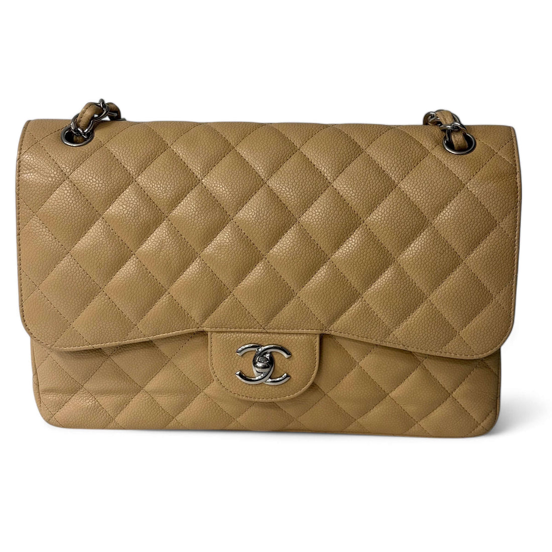 Chanel - Borsa Jumbo beige