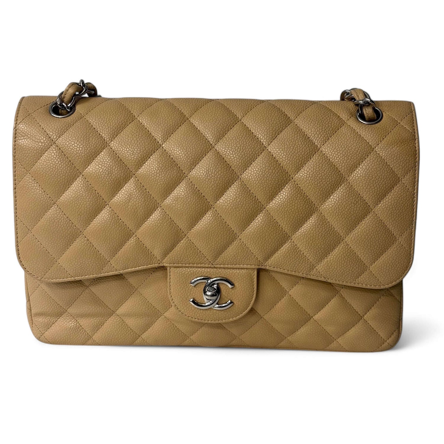 Chanel - Jumbo Tasche beige