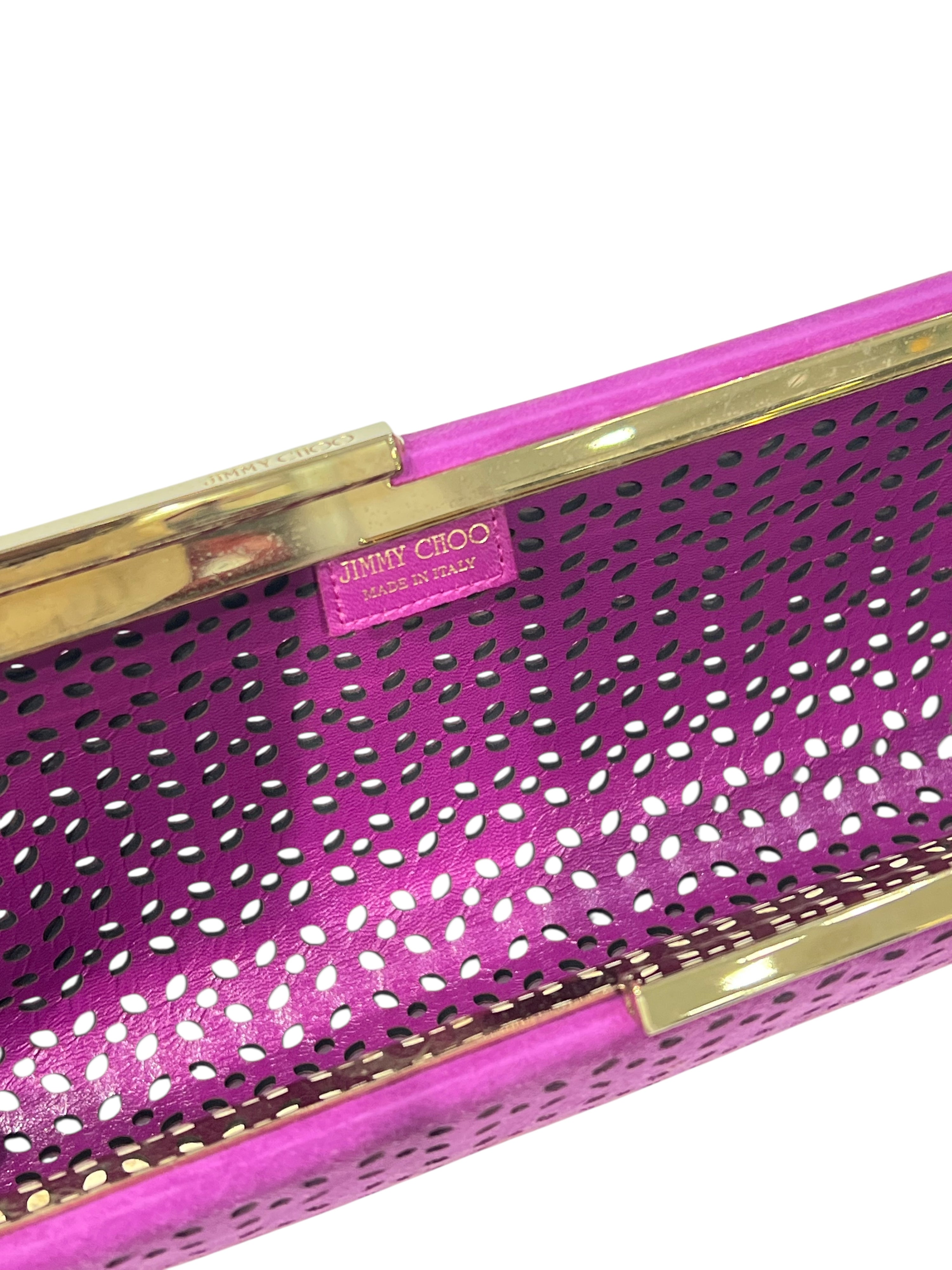Jimmy Choo - pochette suédé mauve