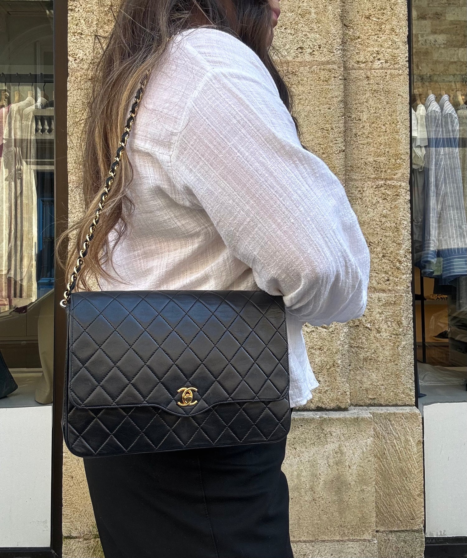 Sac Chanel à Rabat Single Flap Classique | Les Folies d’Eugénie