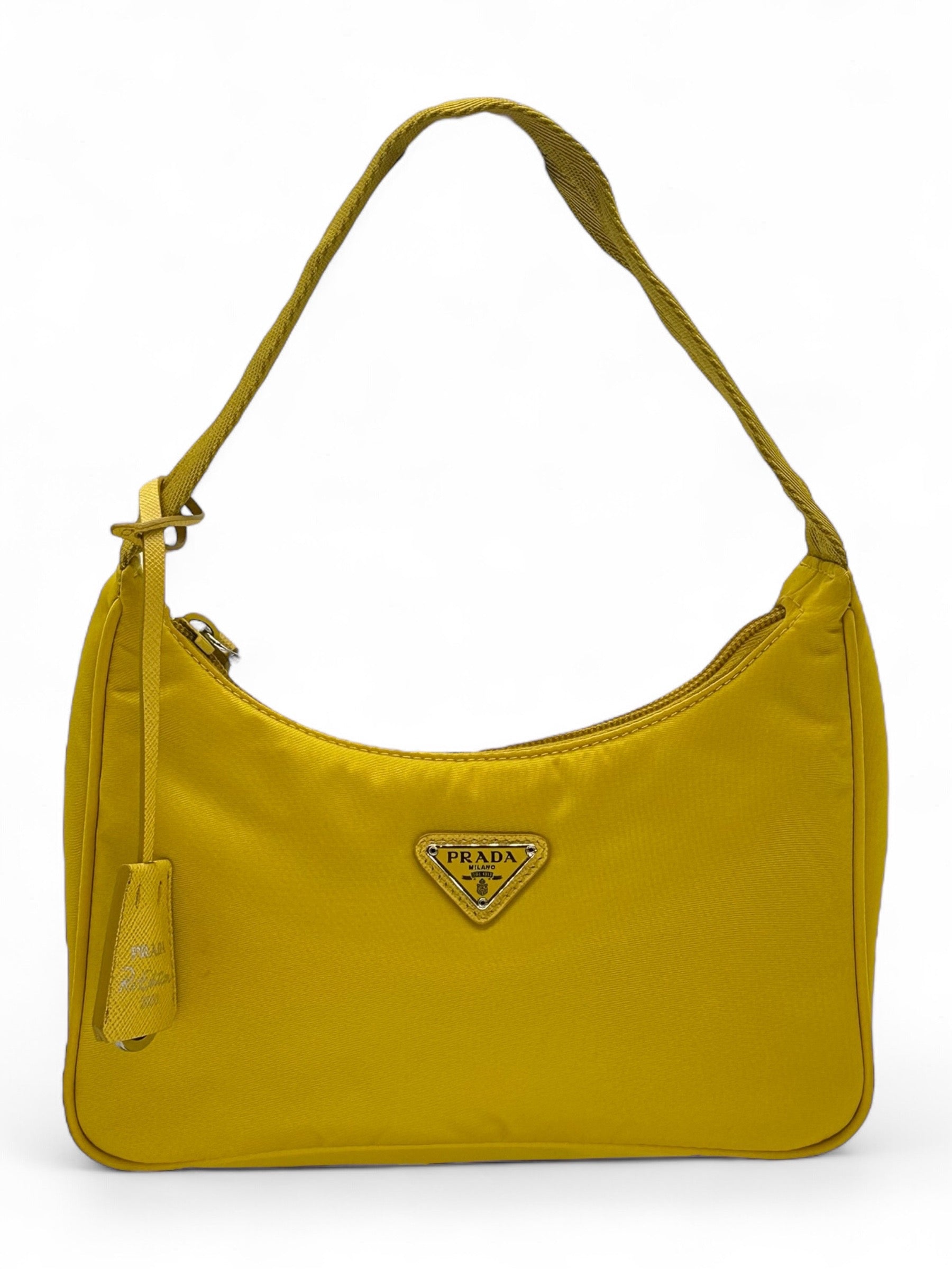 Prada - Yellow Re-Edition nylon bag