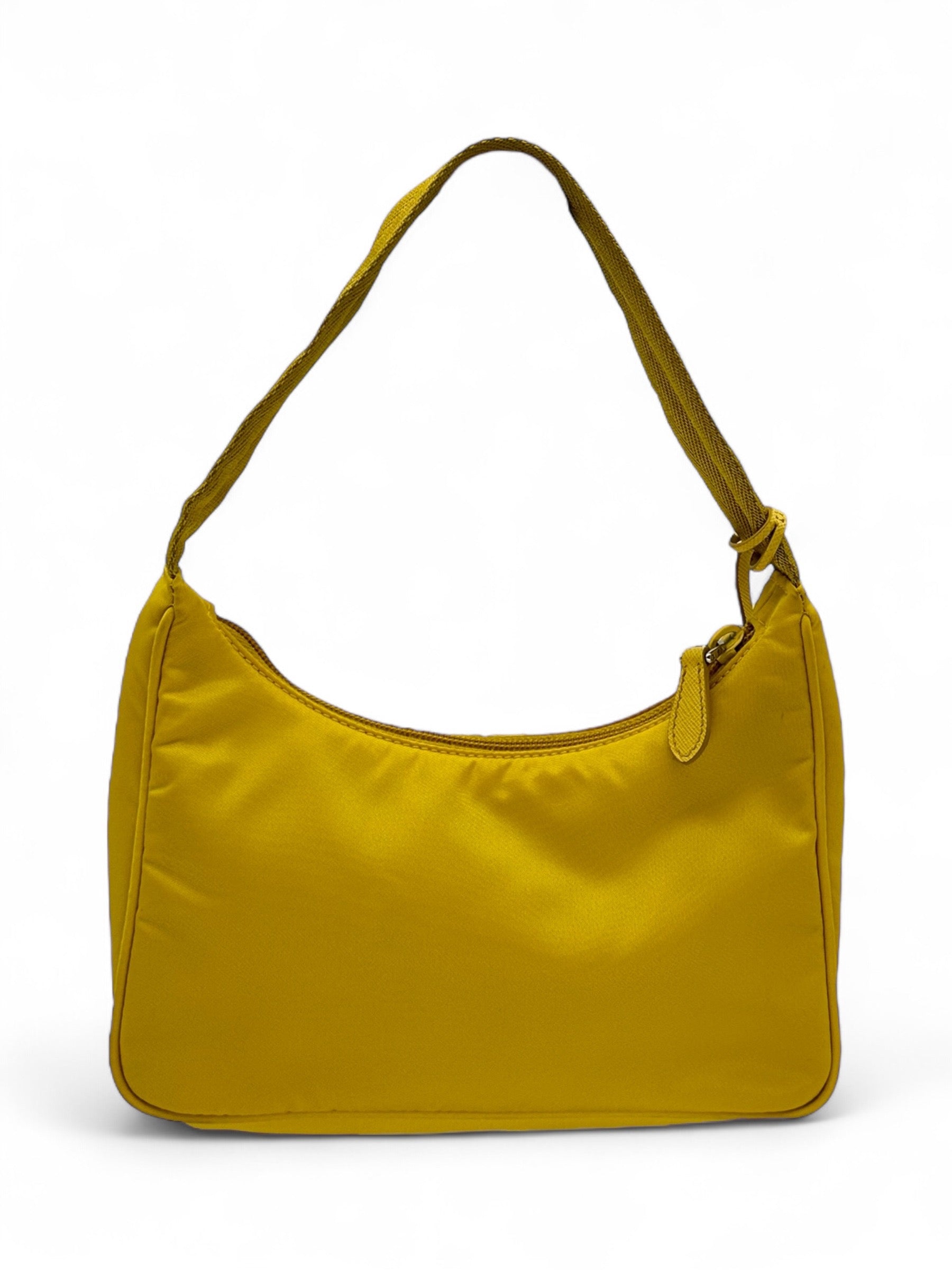 Prada - Yellow Re-Edition nylon bag